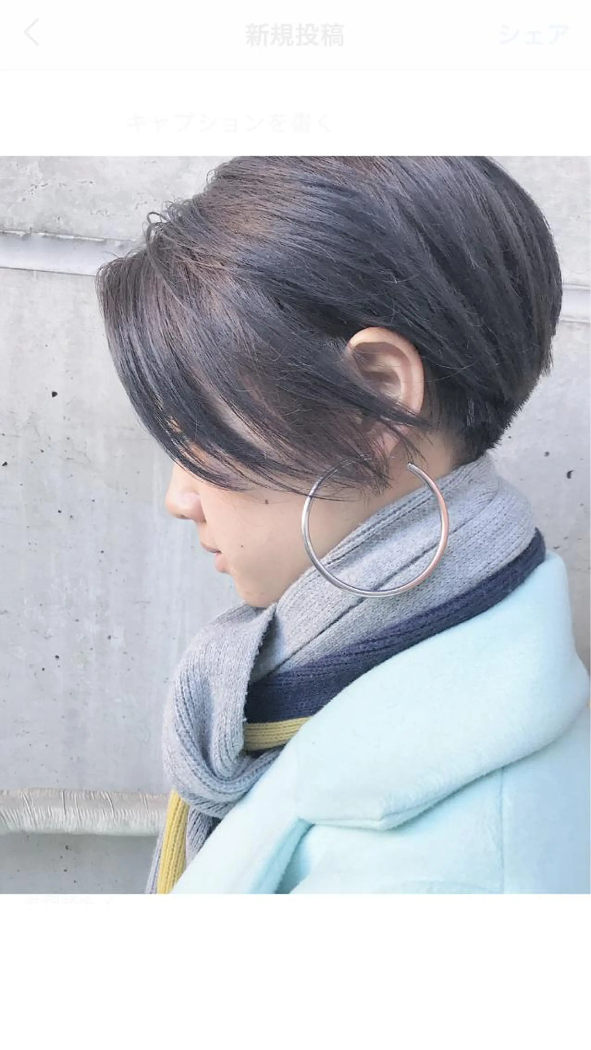 ショート カラー パーマ シンプル+αな デザインを 松崎陸のヘアスタイル