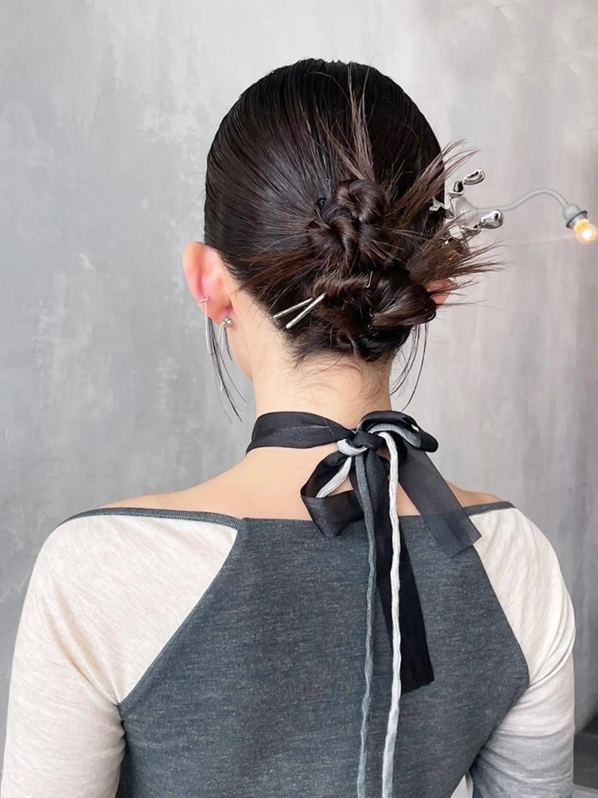 カラー セミロング ベージュカラー グレージュ カット ヘアカラー トリートメント ITbyALBUM 中野店のヘアスタイル