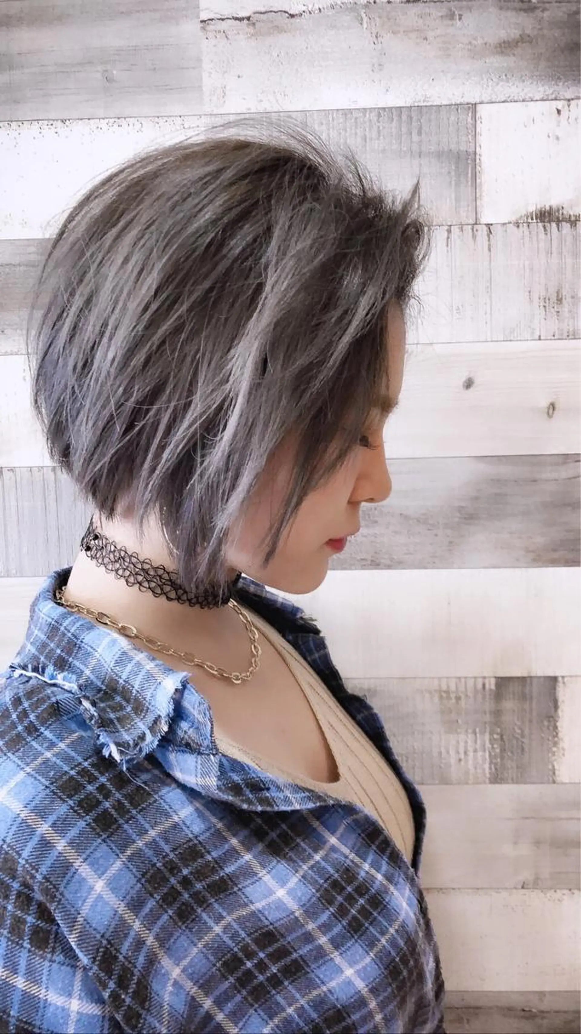 ショート カラー ベージュカラー ブリーチ 外国人風ヘア 🍔Mamiのヘアスタイル