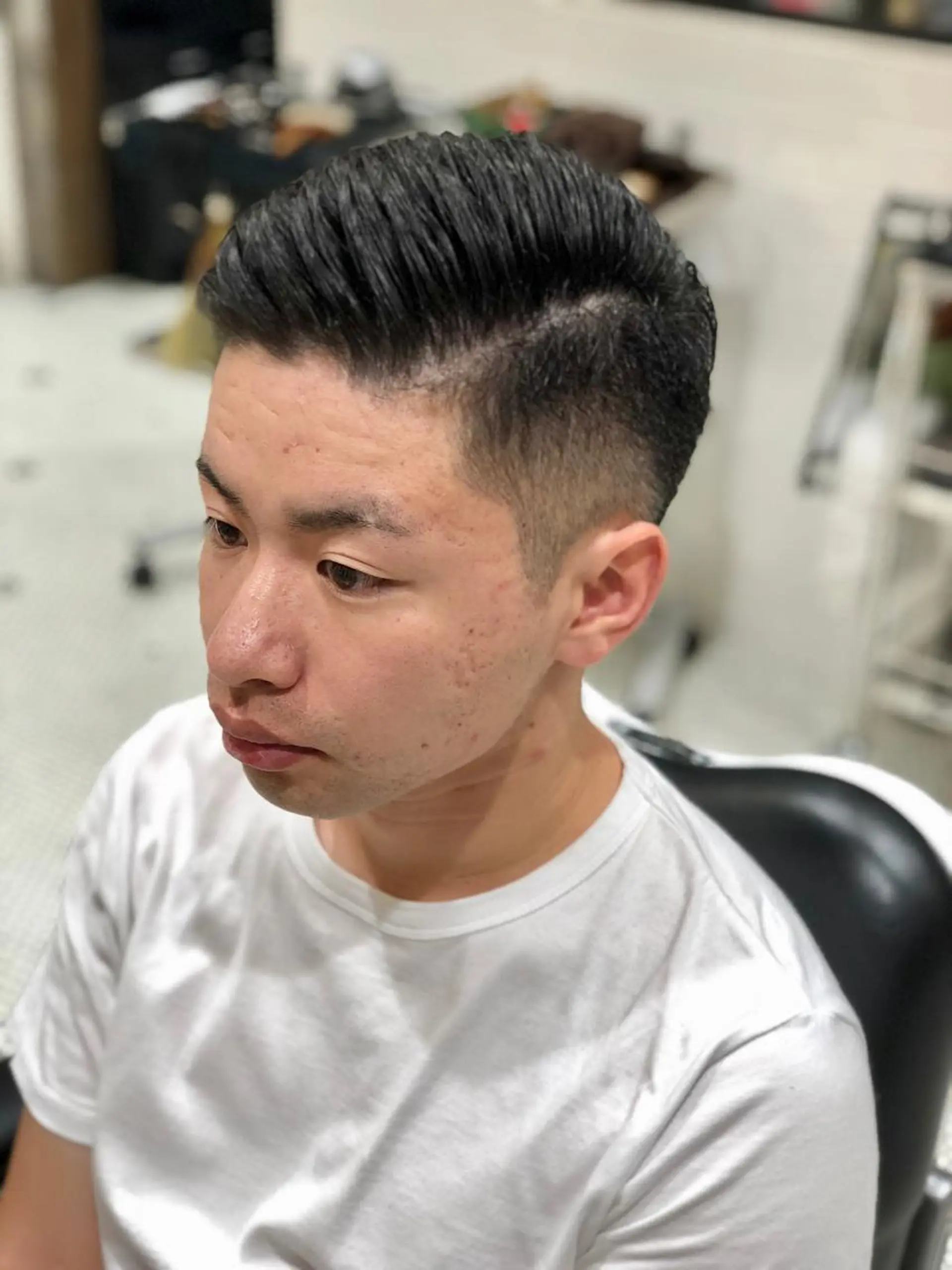 ショート パーマ メンズ カット無料/髪質改善 髪質根本改善/艶髪のヘアスタイル