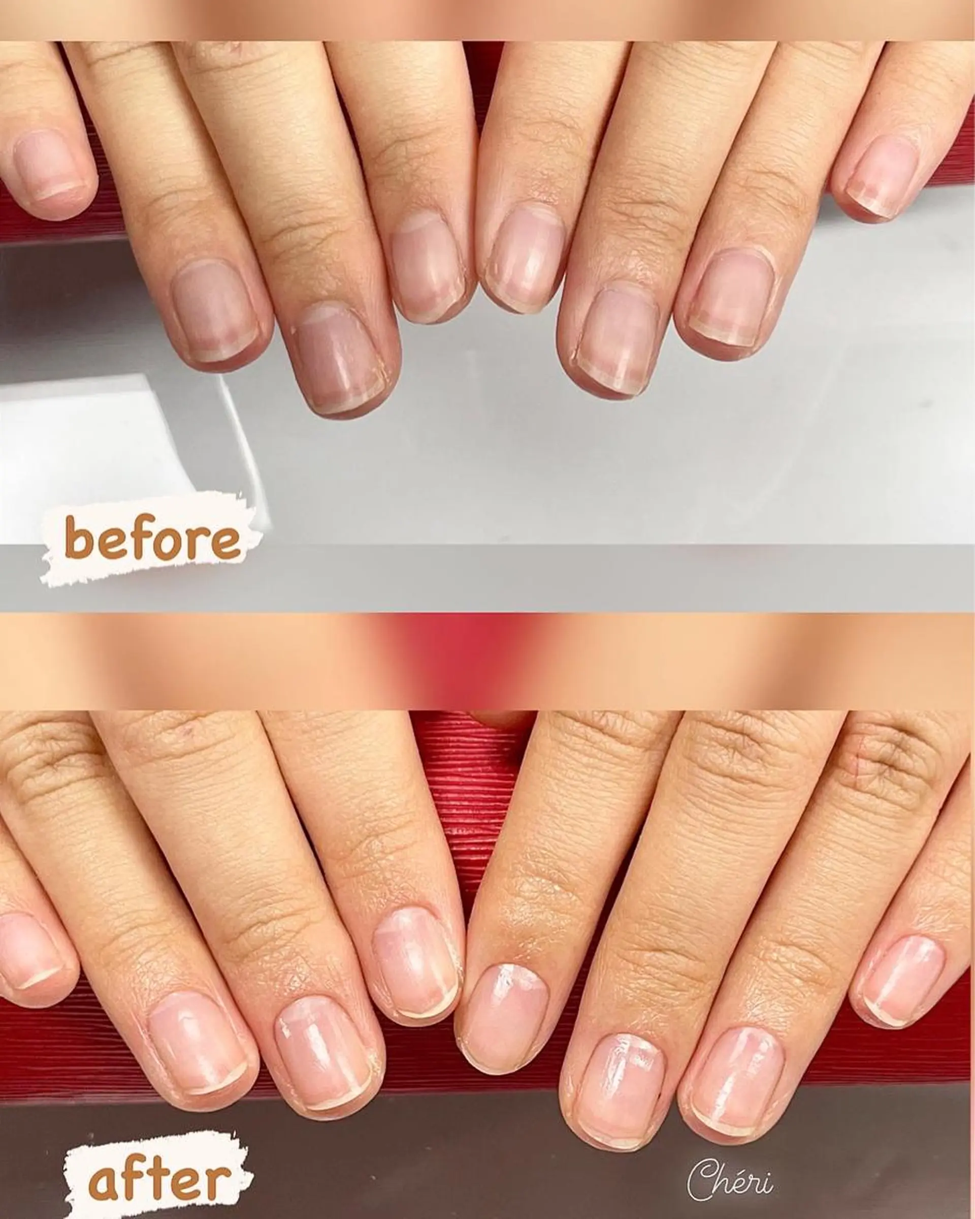ネイル ジェルネイル Chérinail 爪のお手入れのネイルデザイン