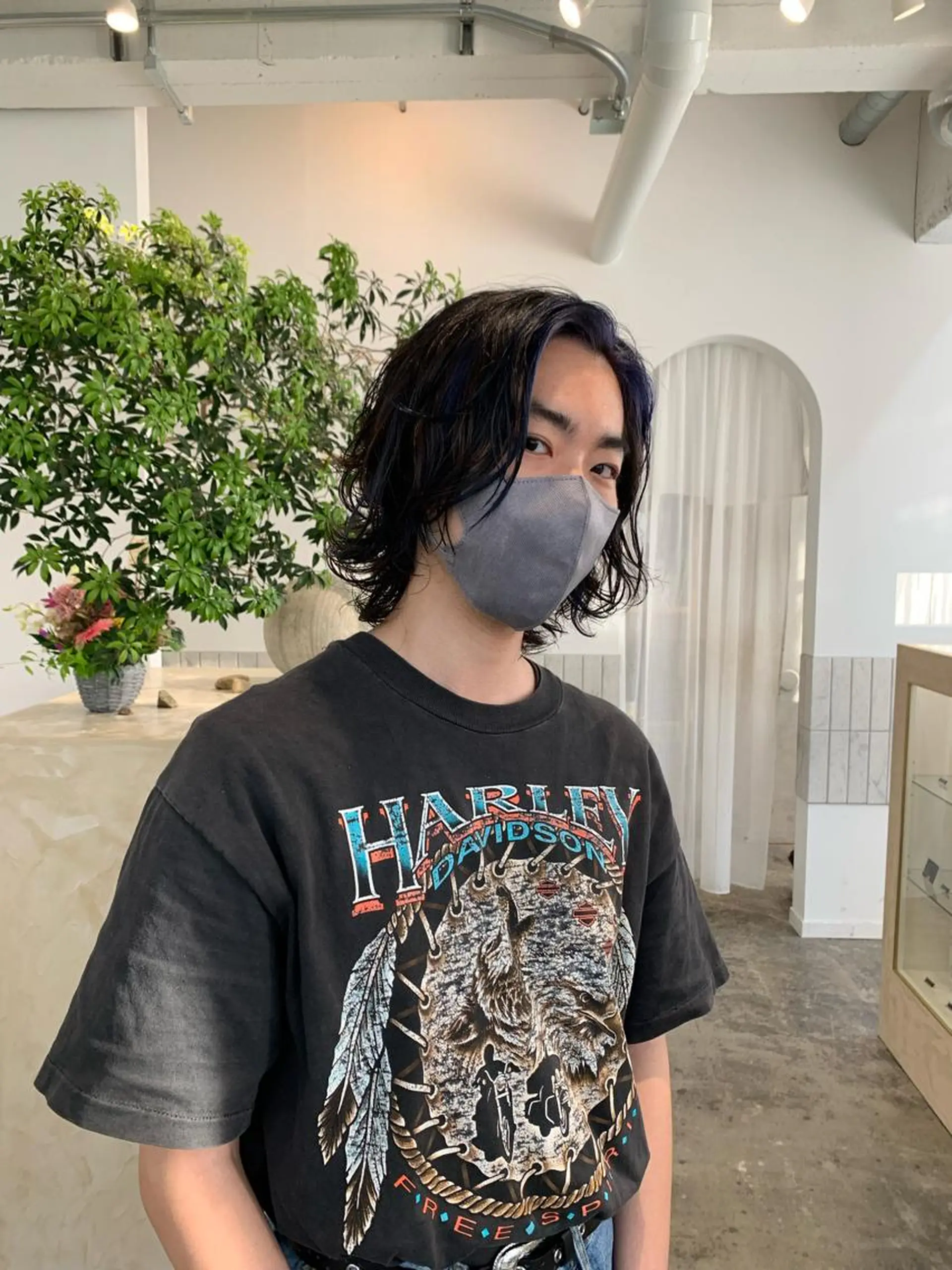 ショート パーマ メンズ 似合わせカット ケアパーマ喜来雅由のヘアスタイル