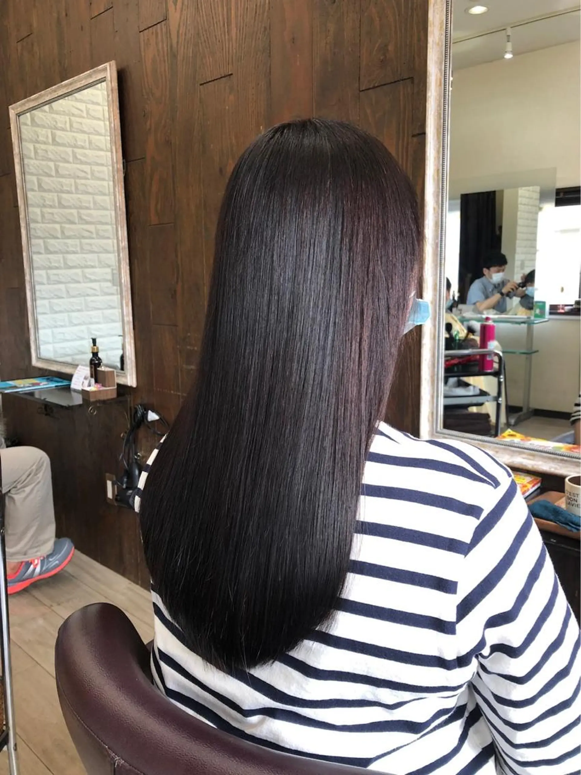 ロング giraffe hair works所属・縮毛矯正モデル募集 新海淳子のヘアスタイル