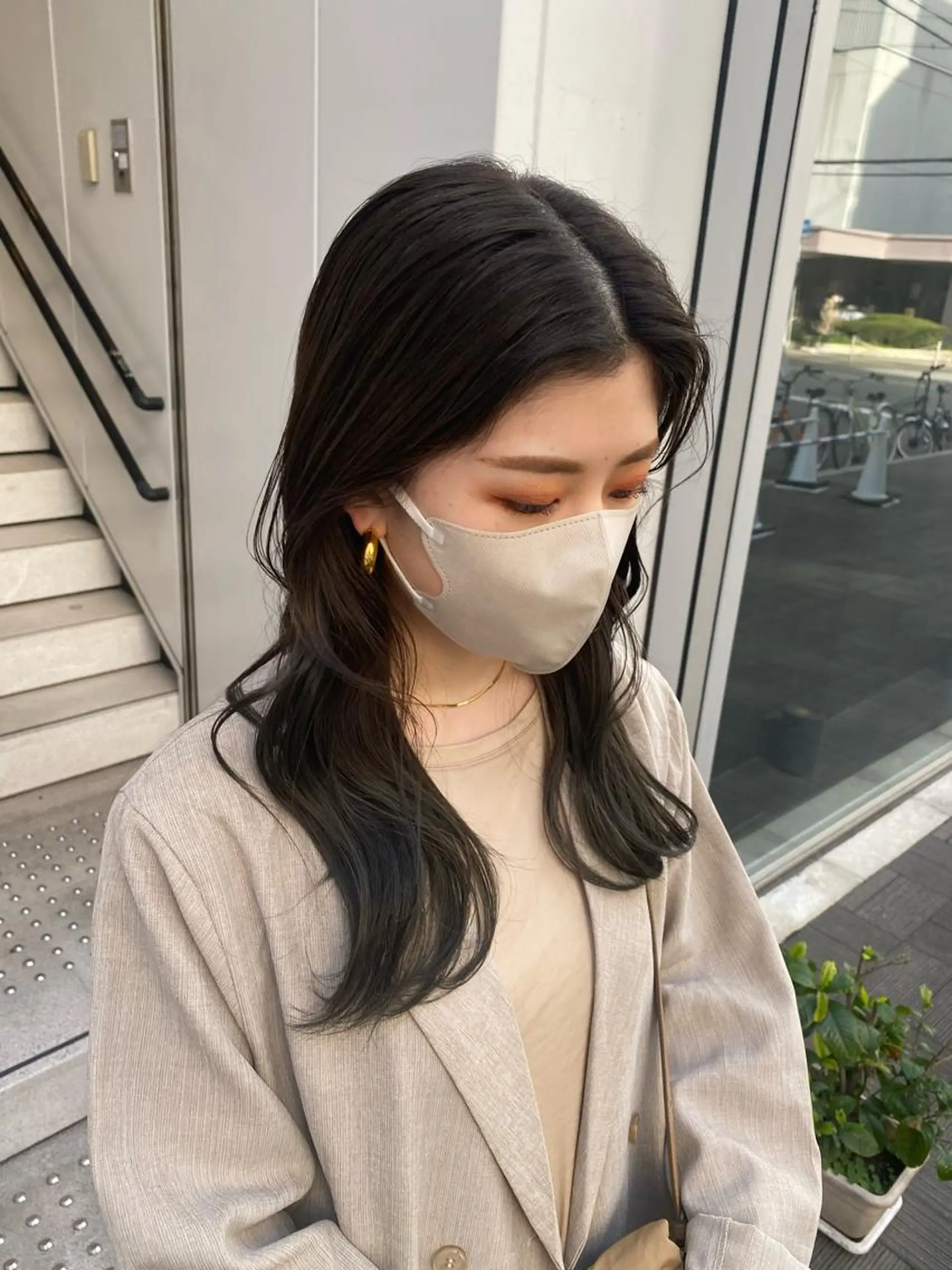 ロング 福島 立也のヘアスタイル