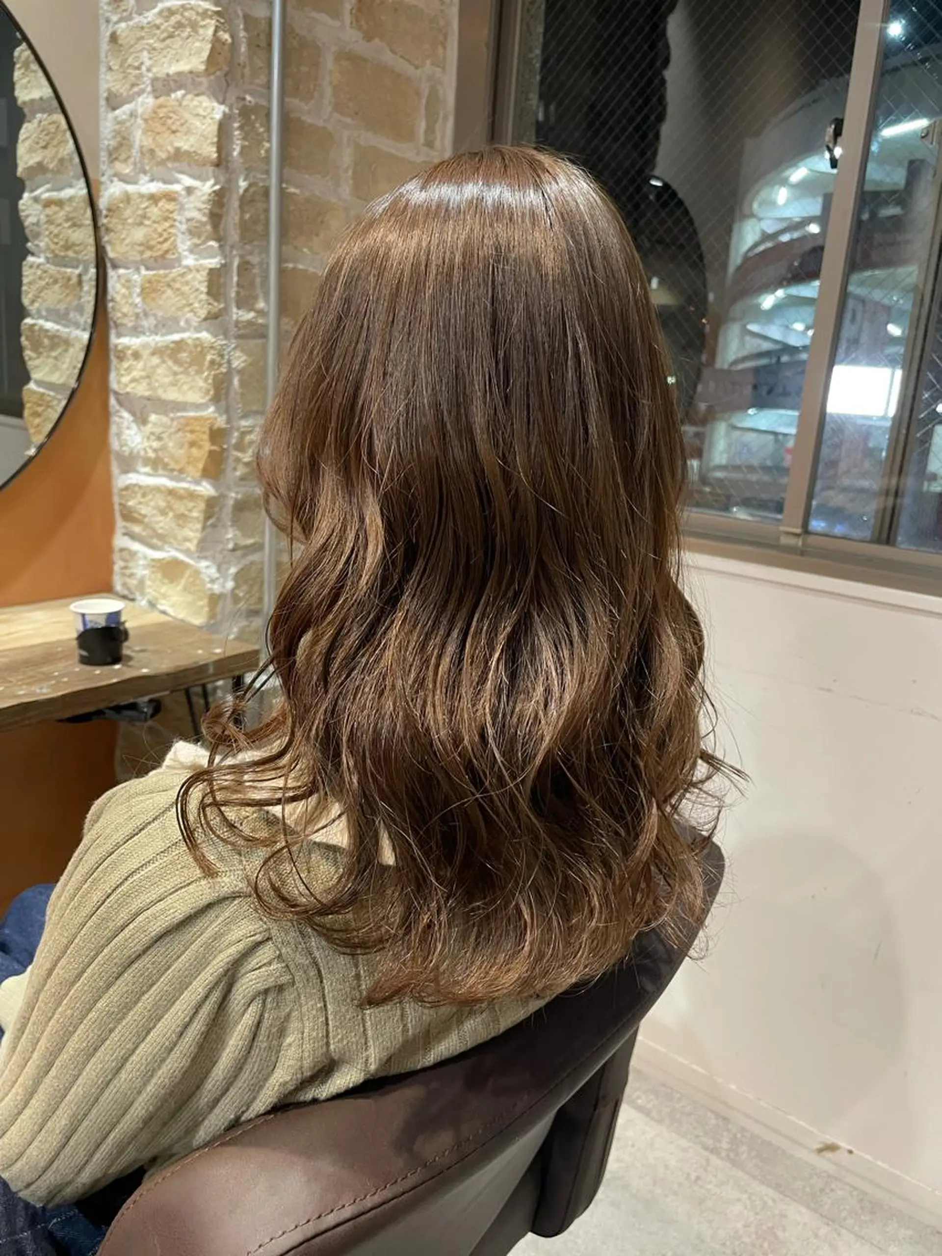 セミロング カラー ベージュカラー ラテベージュ ヘアカラー 💐パーソナルカラー /市橋加菜💐のヘアスタイル