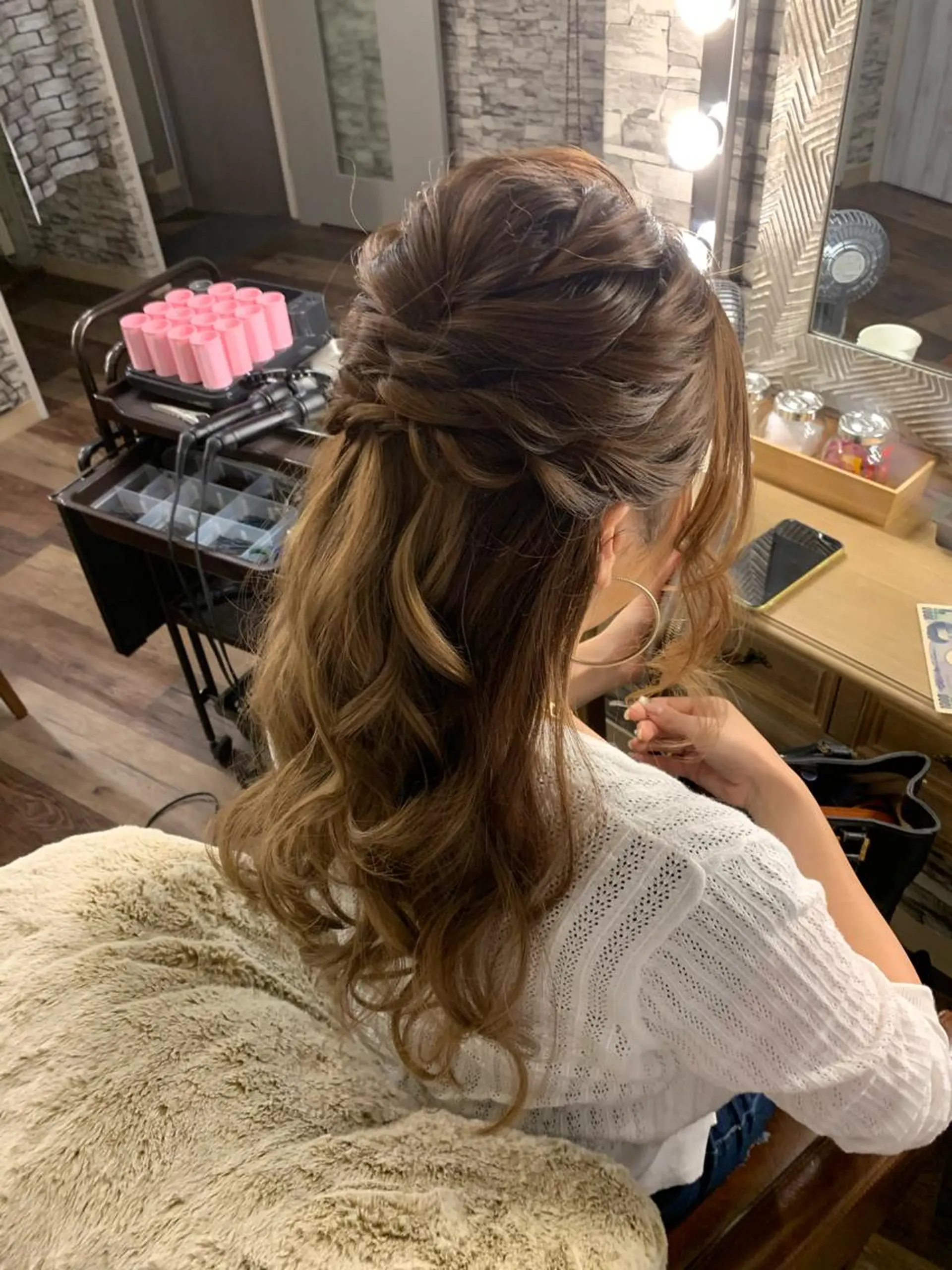 ヘアアレンジ ハーフアップ hair make  Lucciのヘアスタイル