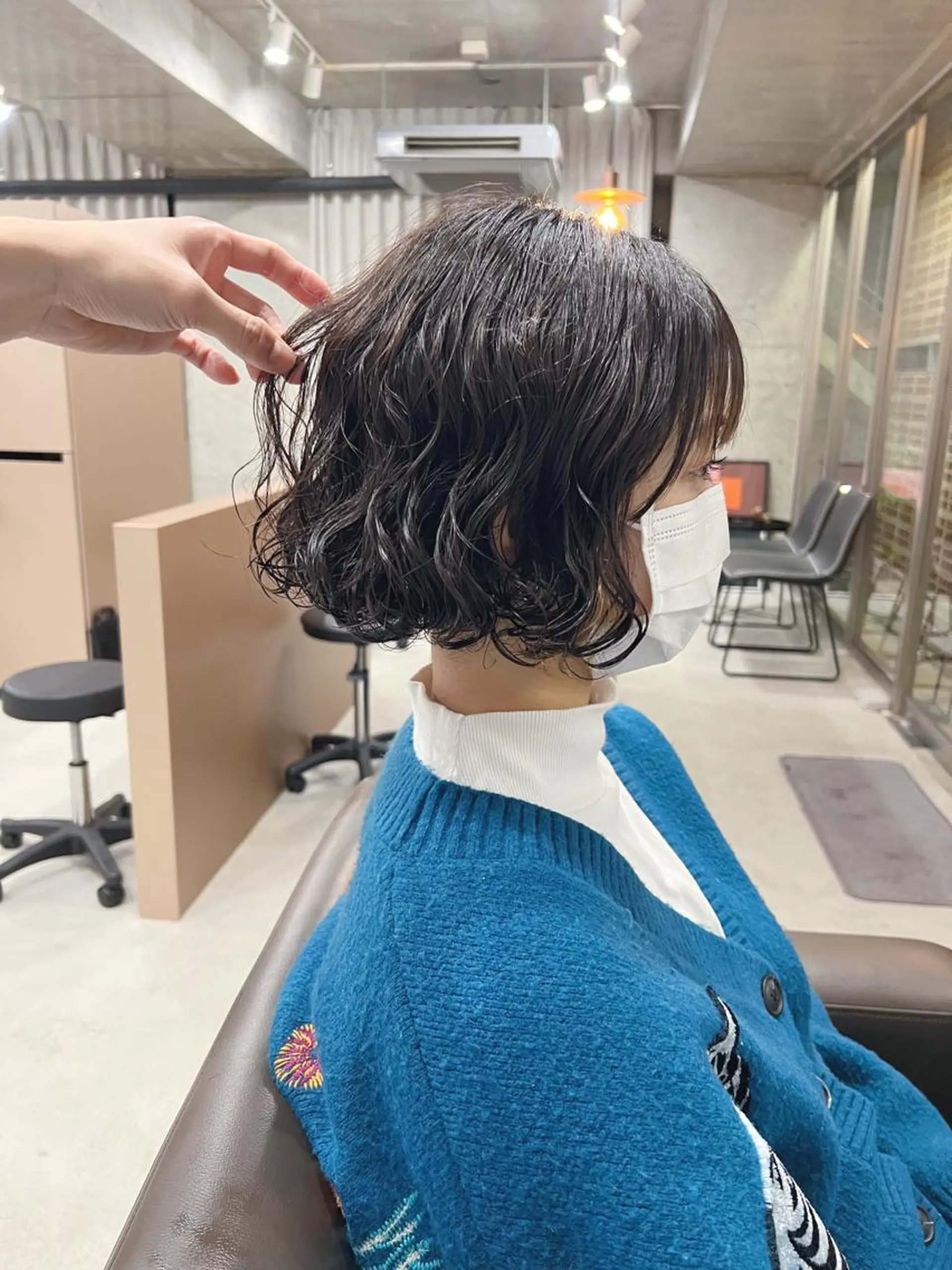 ショート パーマ ボブパーマコテ巻き風 パーマNo1深江秀平のヘアスタイル