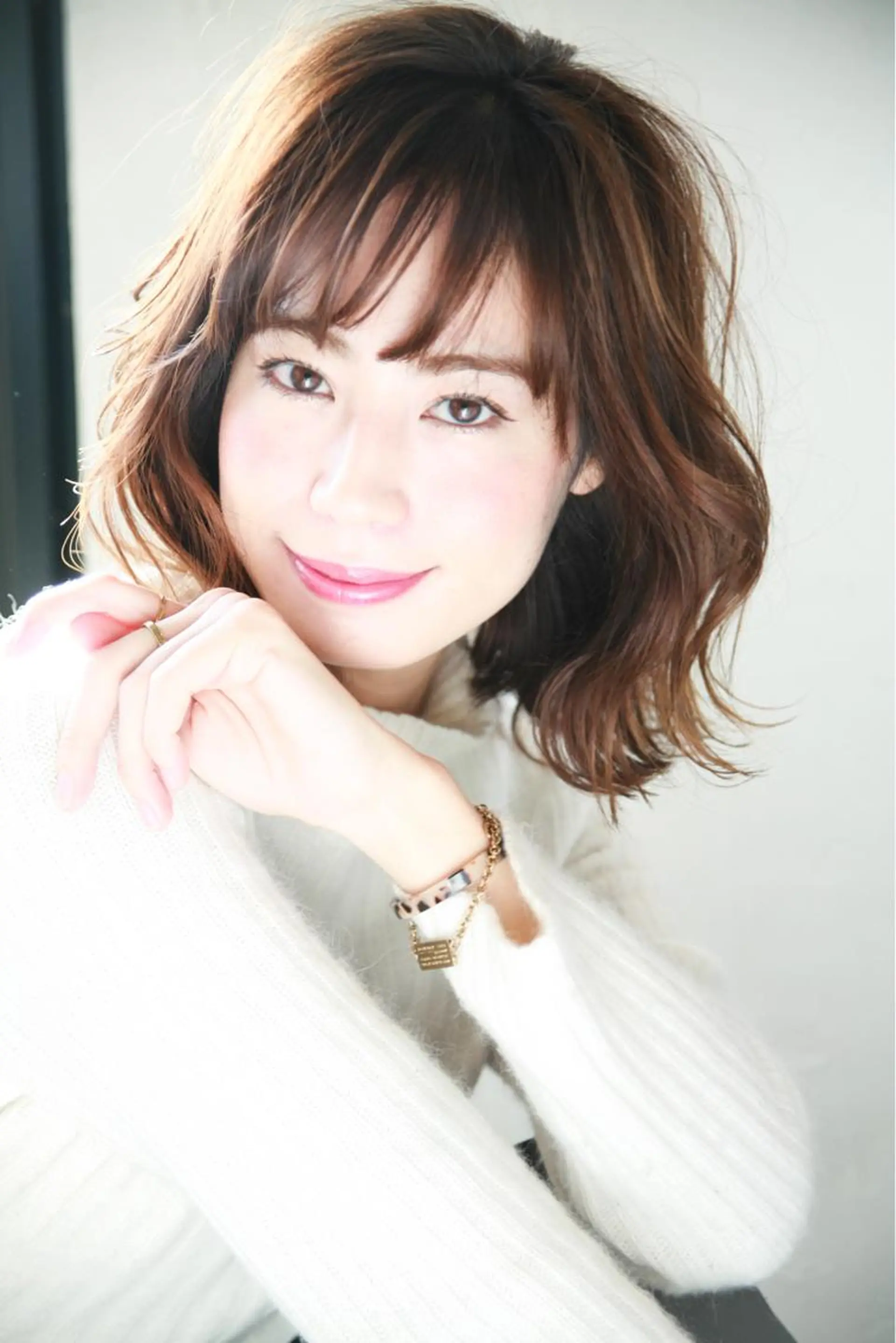 ミディアム セミロング 髪質改善縮毛矯正 専門店のヘアスタイル