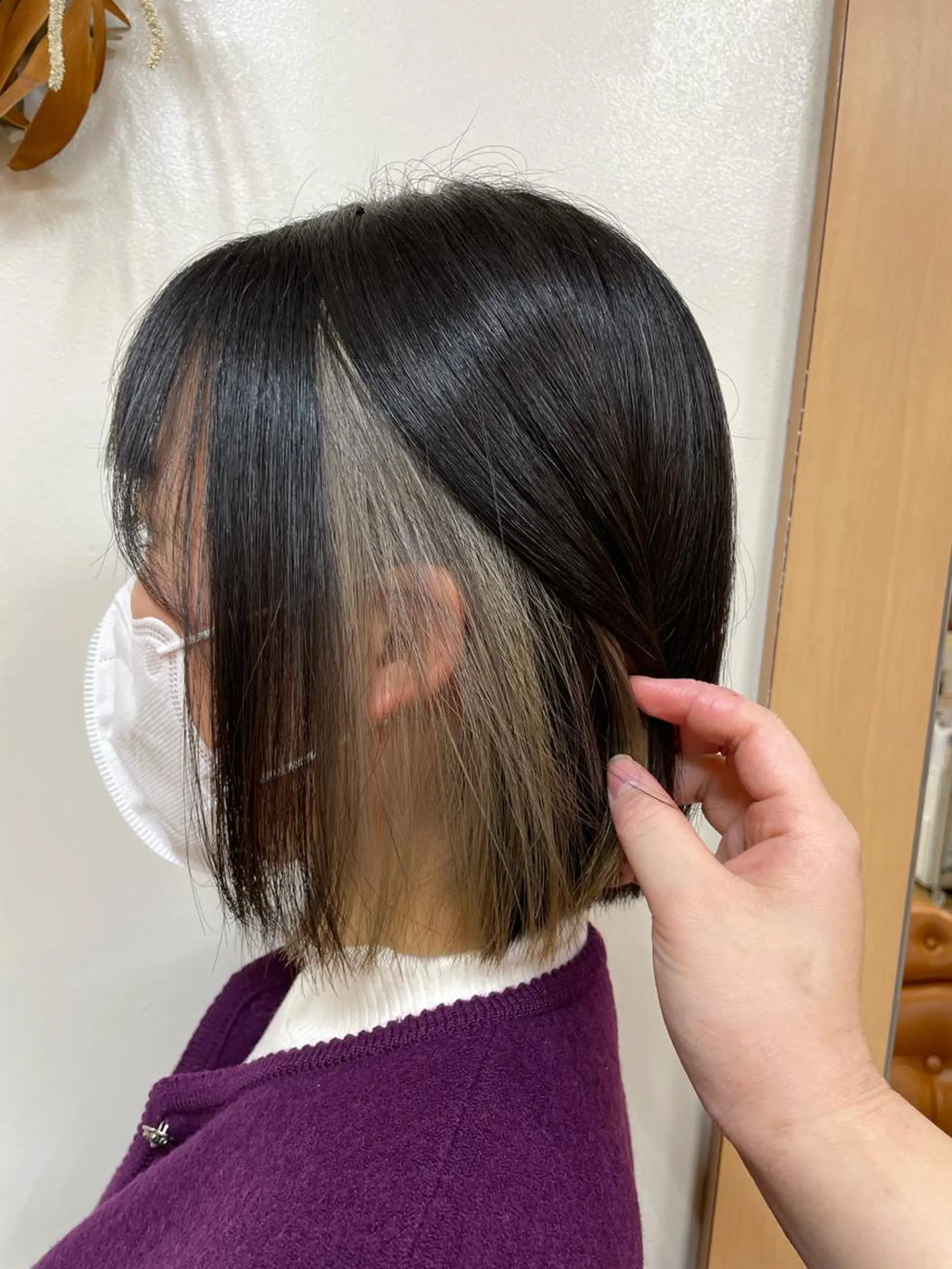 ミディアム 韓国ヘア 🤍中西麻友🤍のヘアスタイル