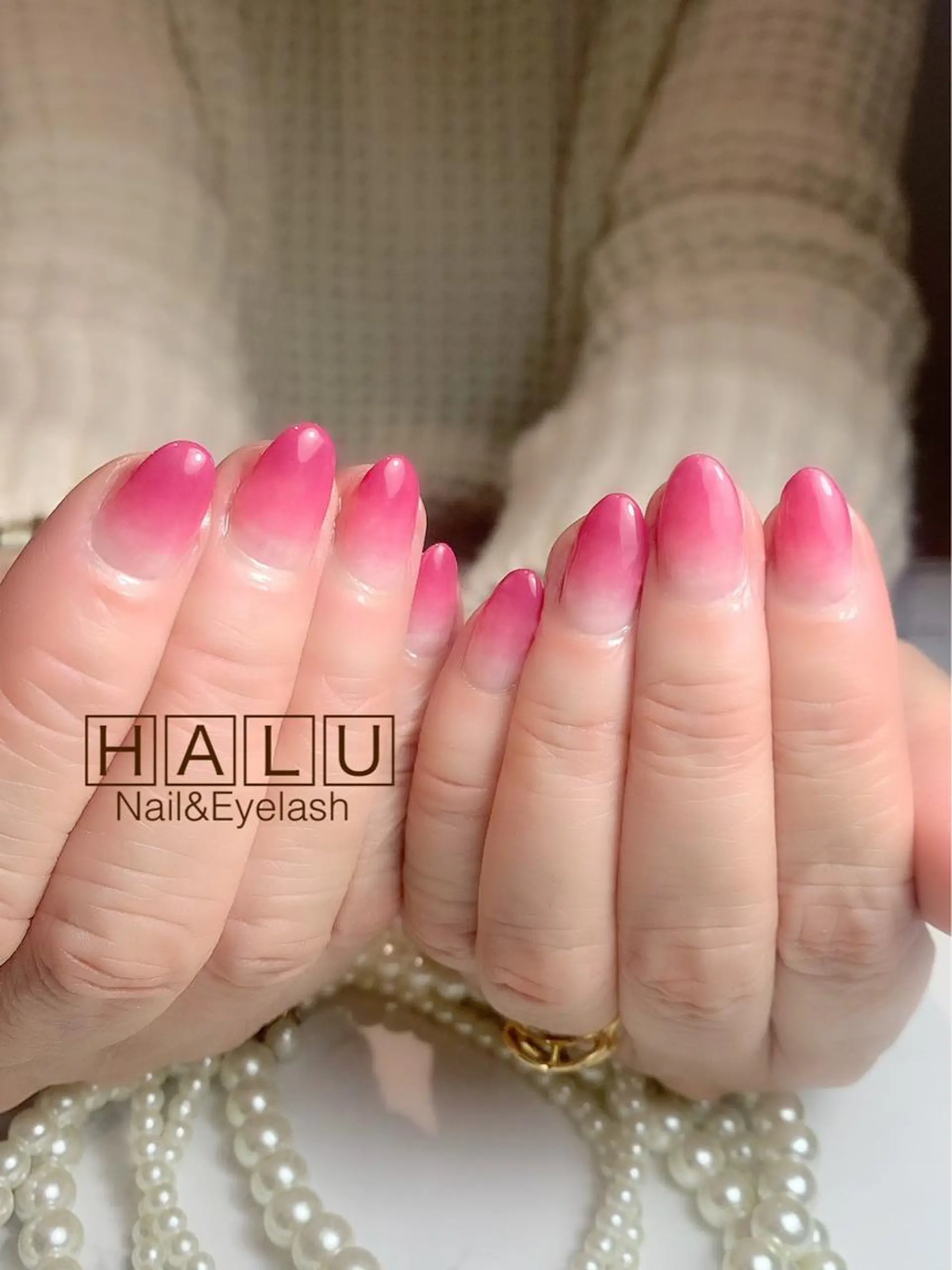 ネイル ピンク 春ネイル HALU ハルのネイルデザイン