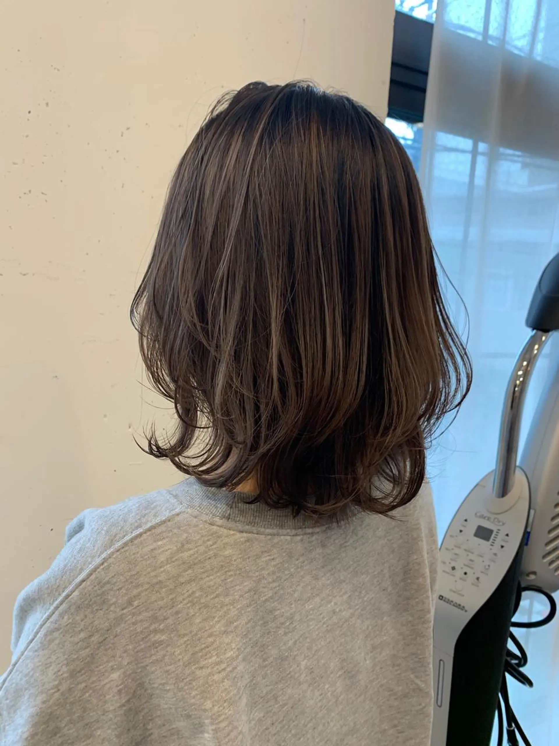 セミロング カラー まろやかカラー🤎 みなとまほのヘアスタイル