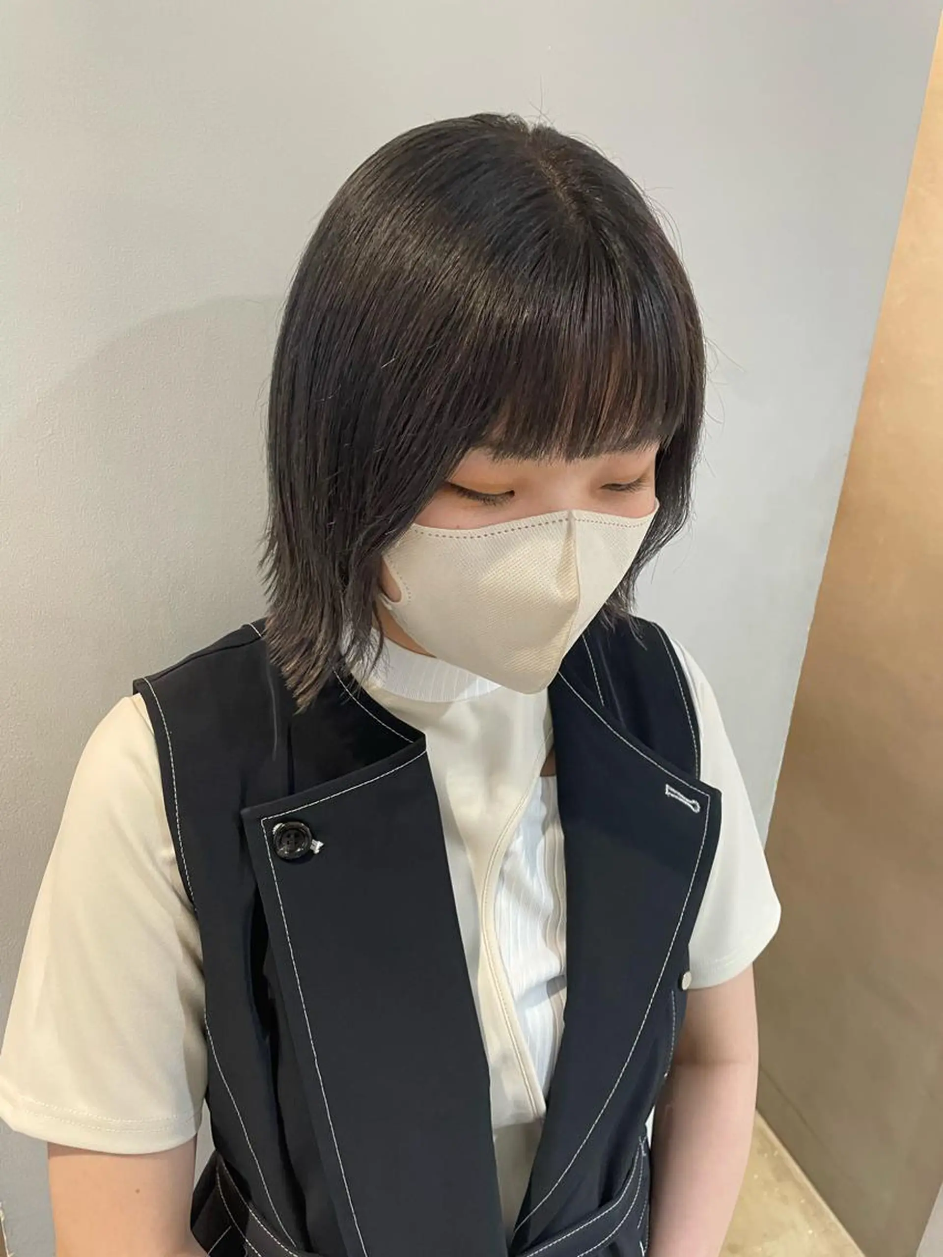 ミディアム ヘアカラー トリートメント Null 表参道所属・岩下昂世/ ハイトーン/デザインのヘアスタイル