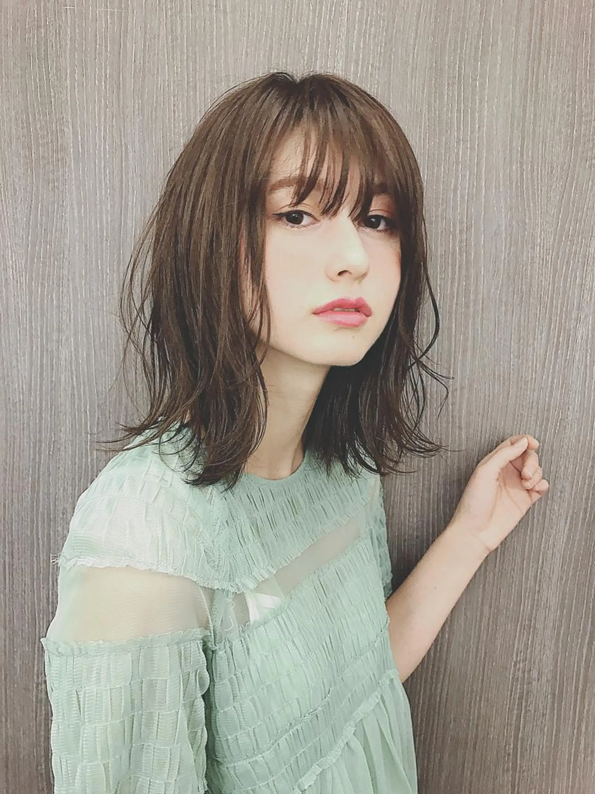 ショート ボブ カット トリートメント 💓パーマ，💗 レイヤーカットのヘアスタイル