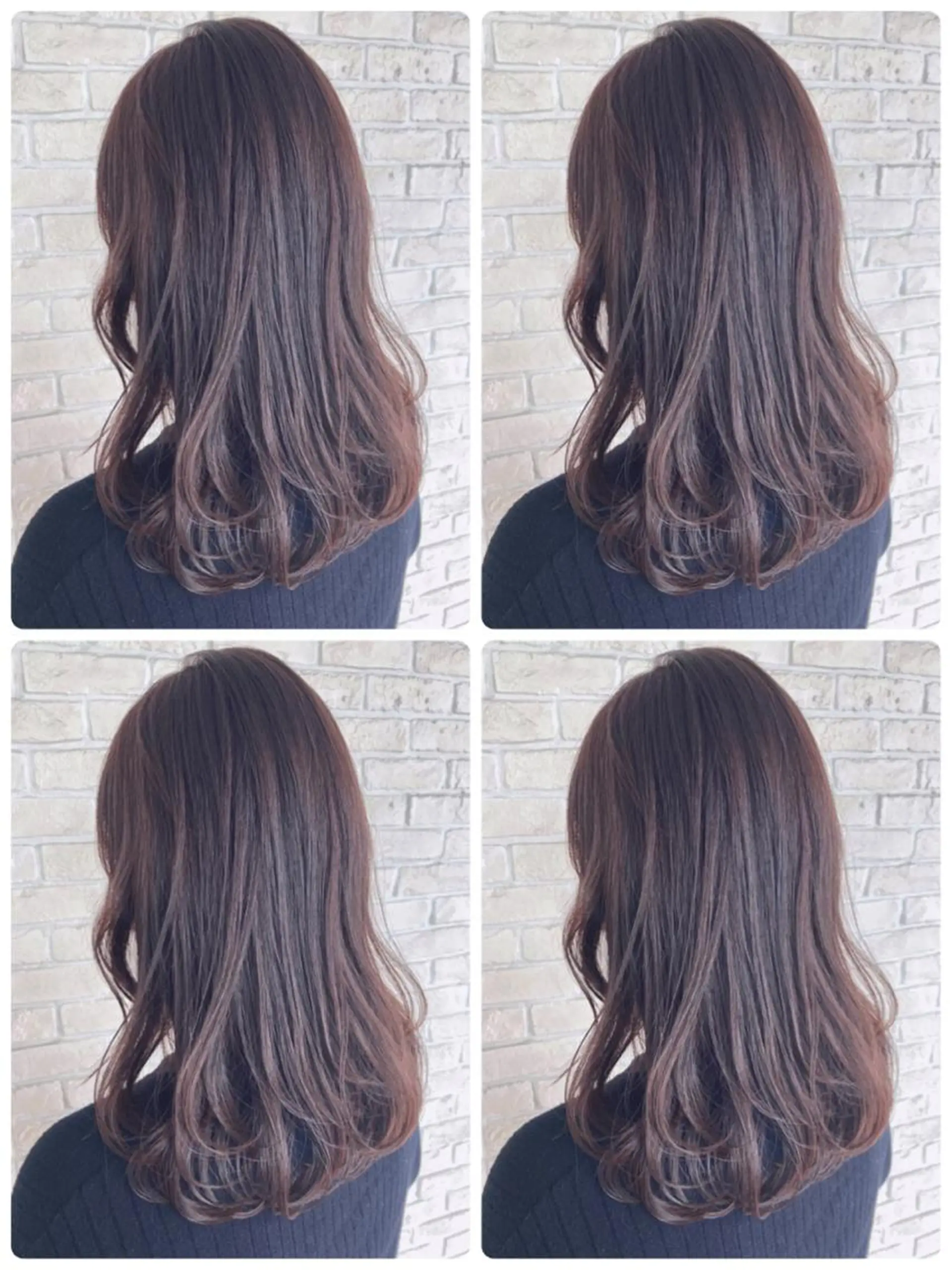 セミロング あやかショート 白髪ぼかしのヘアスタイル