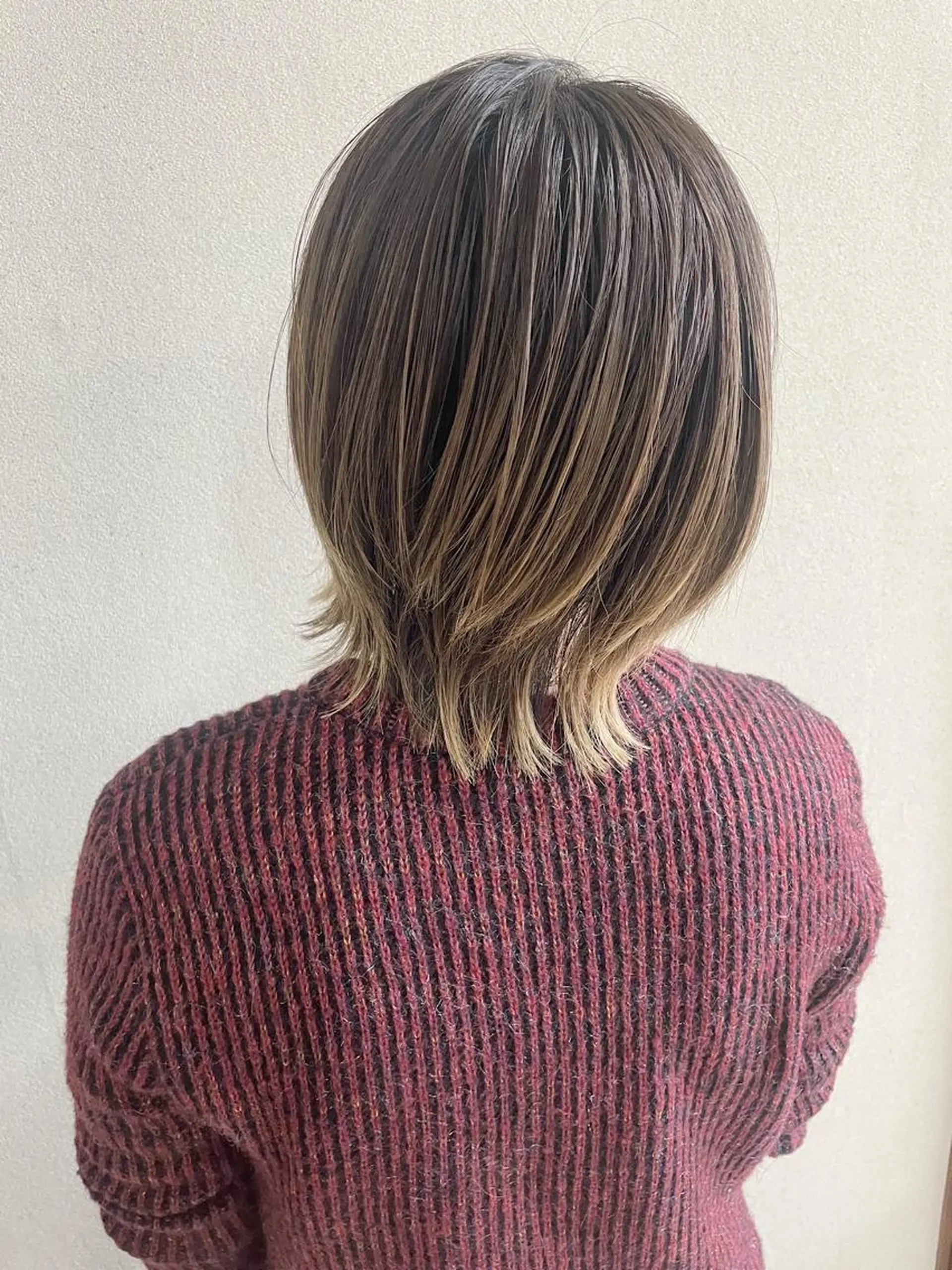 ショート カラー バレイヤージュ レイヤーカット est hair &beautyのヘアスタイル