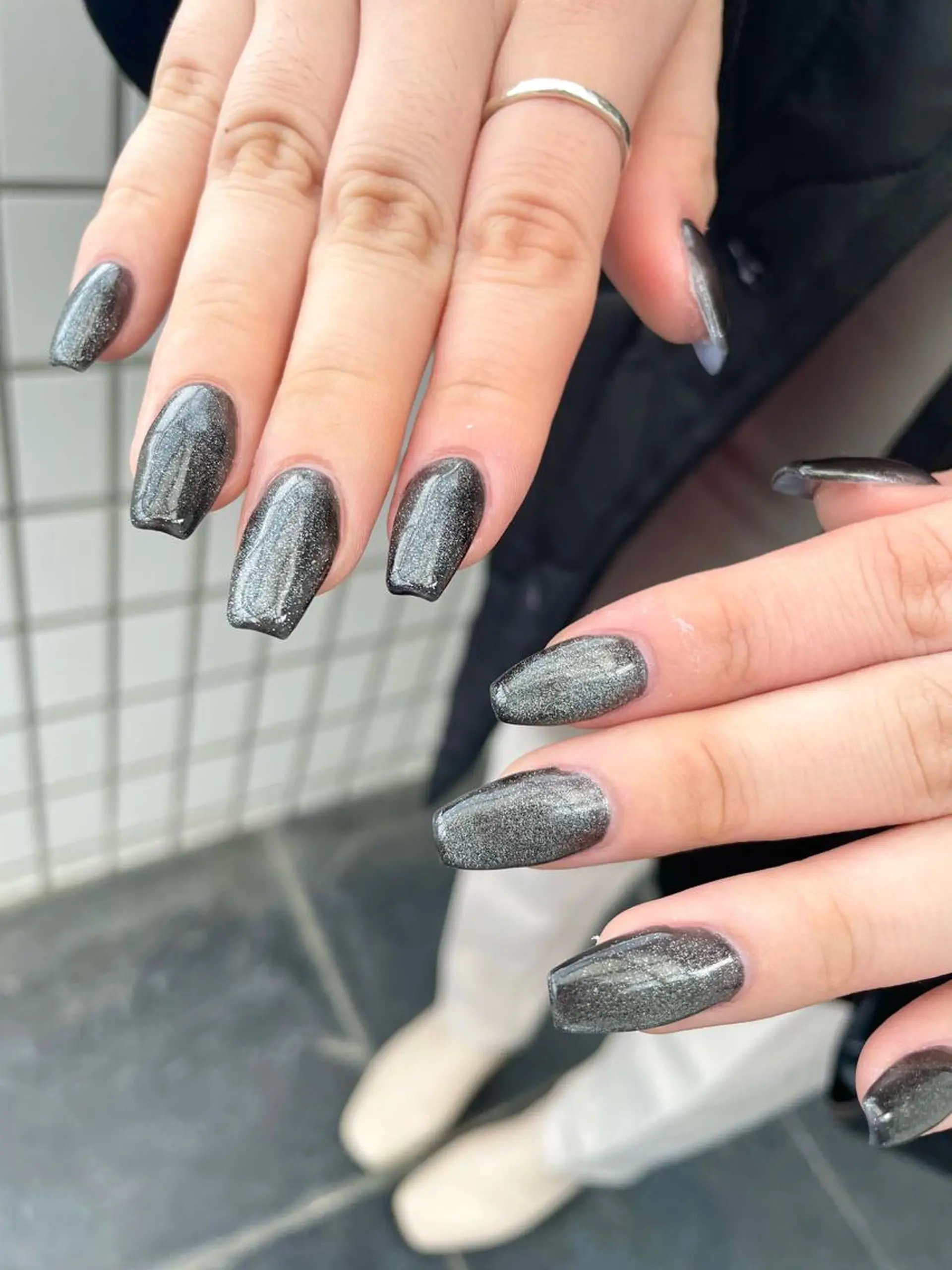 ネイル ジェルネイル マグネットネイル ハンドネイル Nail ヌシん家 AKANEのネイルデザイン