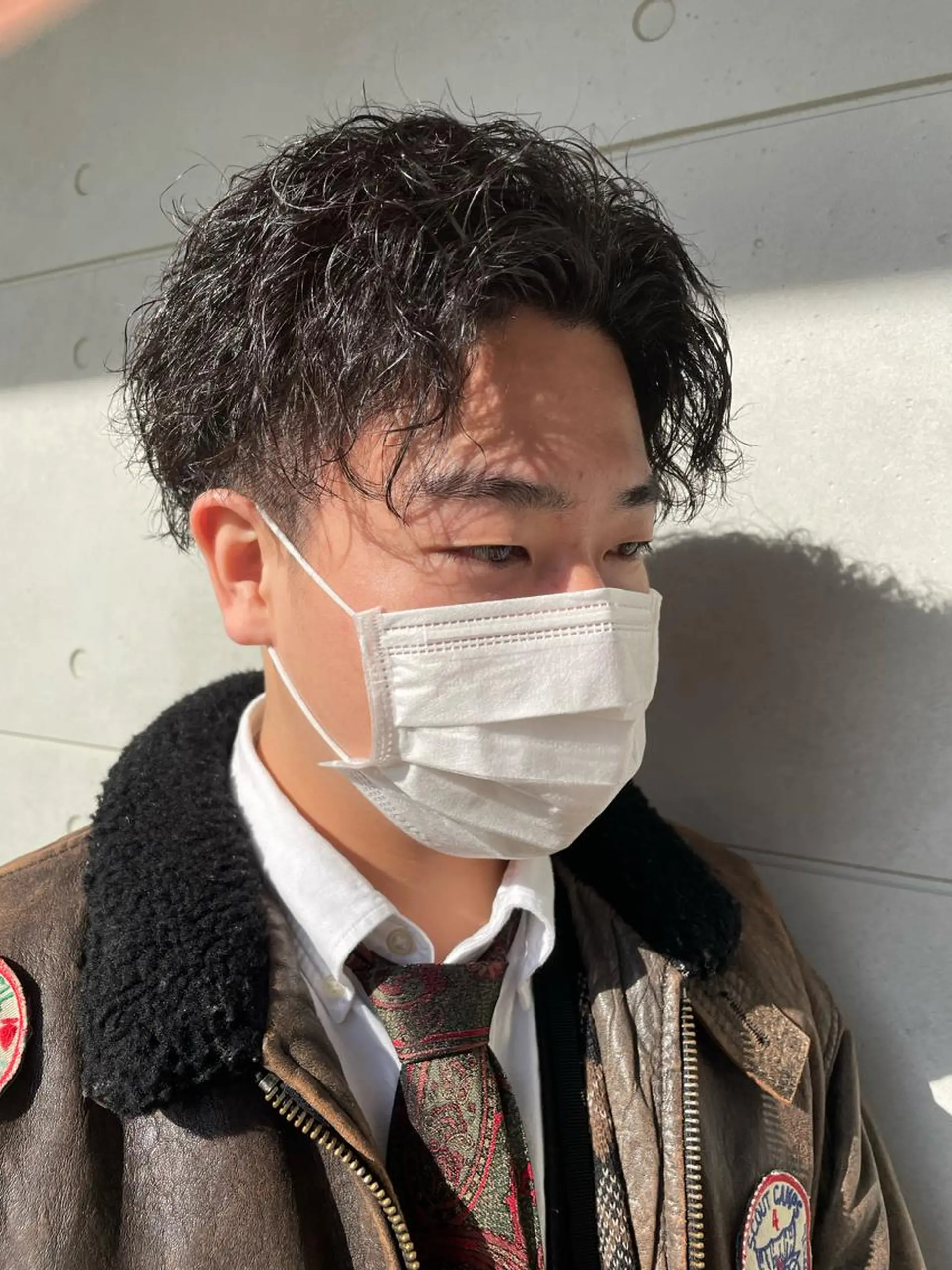 ショート パーマ メンズ メンズパーマ ツイストスパイラルパーマ スパイラルパーマ メンズヘア特化 崎田 成人のヘアスタイル