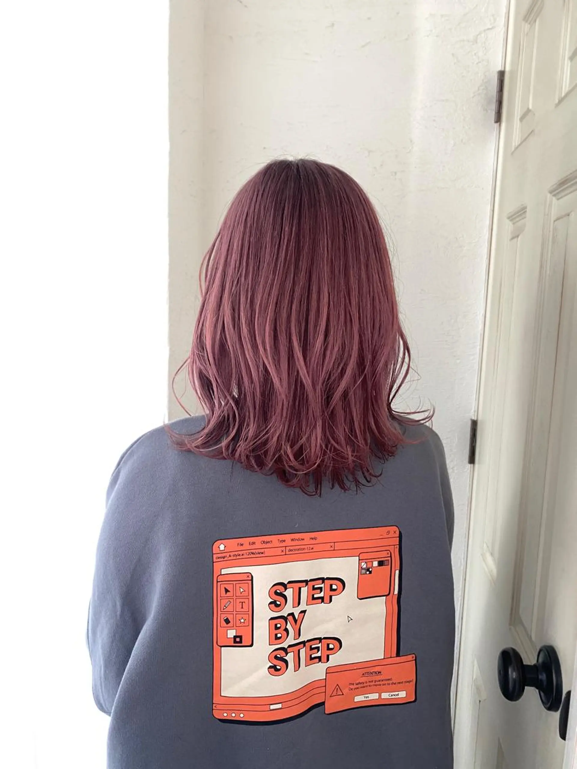 ミディアム カラー ブリーチ ケアブリーチ ダブルカラー ハイトーンカラー ピンクカラー 🍑もも 🍑のヘアスタイル