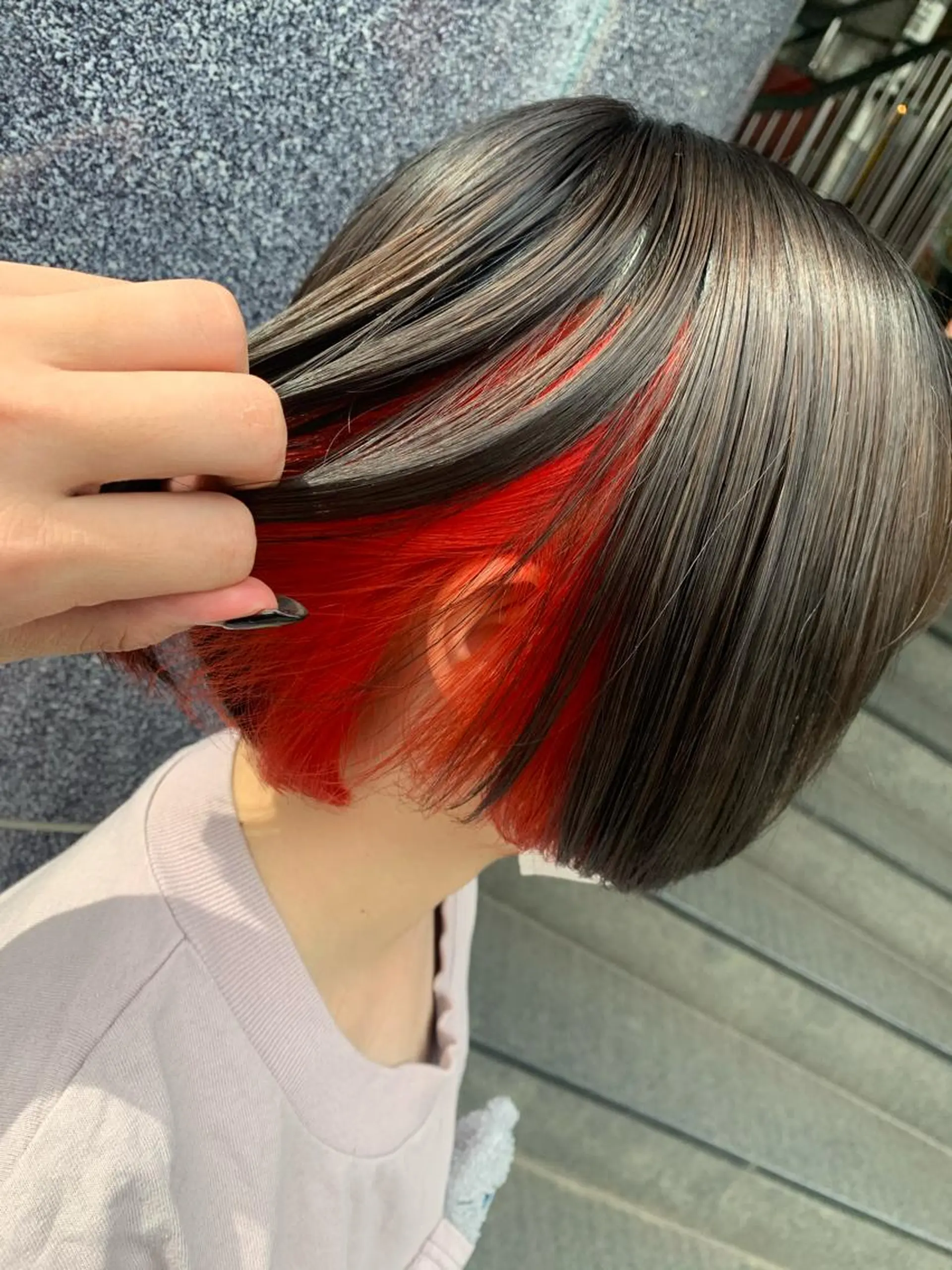 ショート カラー ブリーチ ヘアカラー stylist 静音「LEON」のヘアスタイル