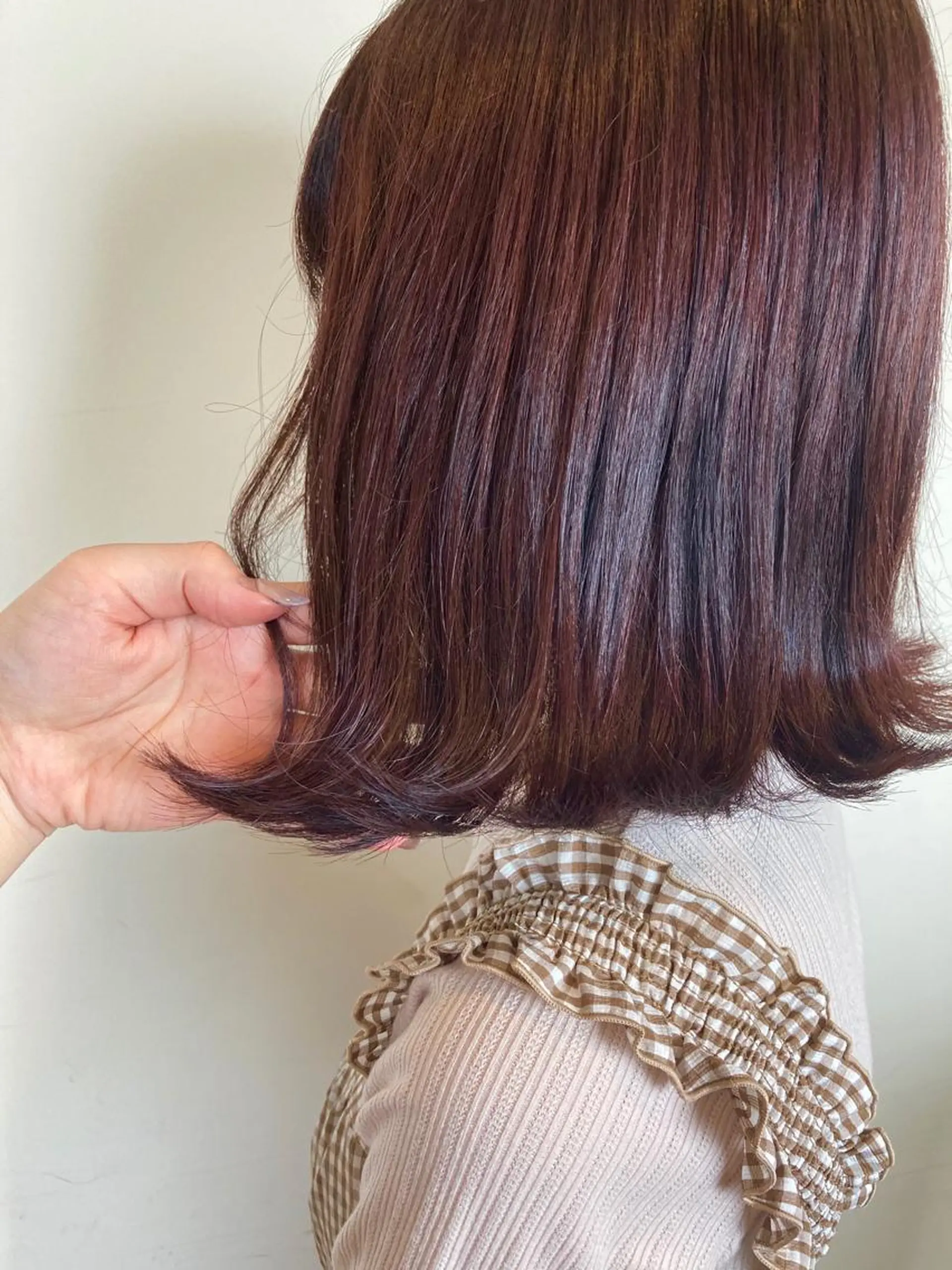 ミディアム カラー ブラウンカラー トリートメント ヘアカラー 梅山 美侑のヘアスタイル