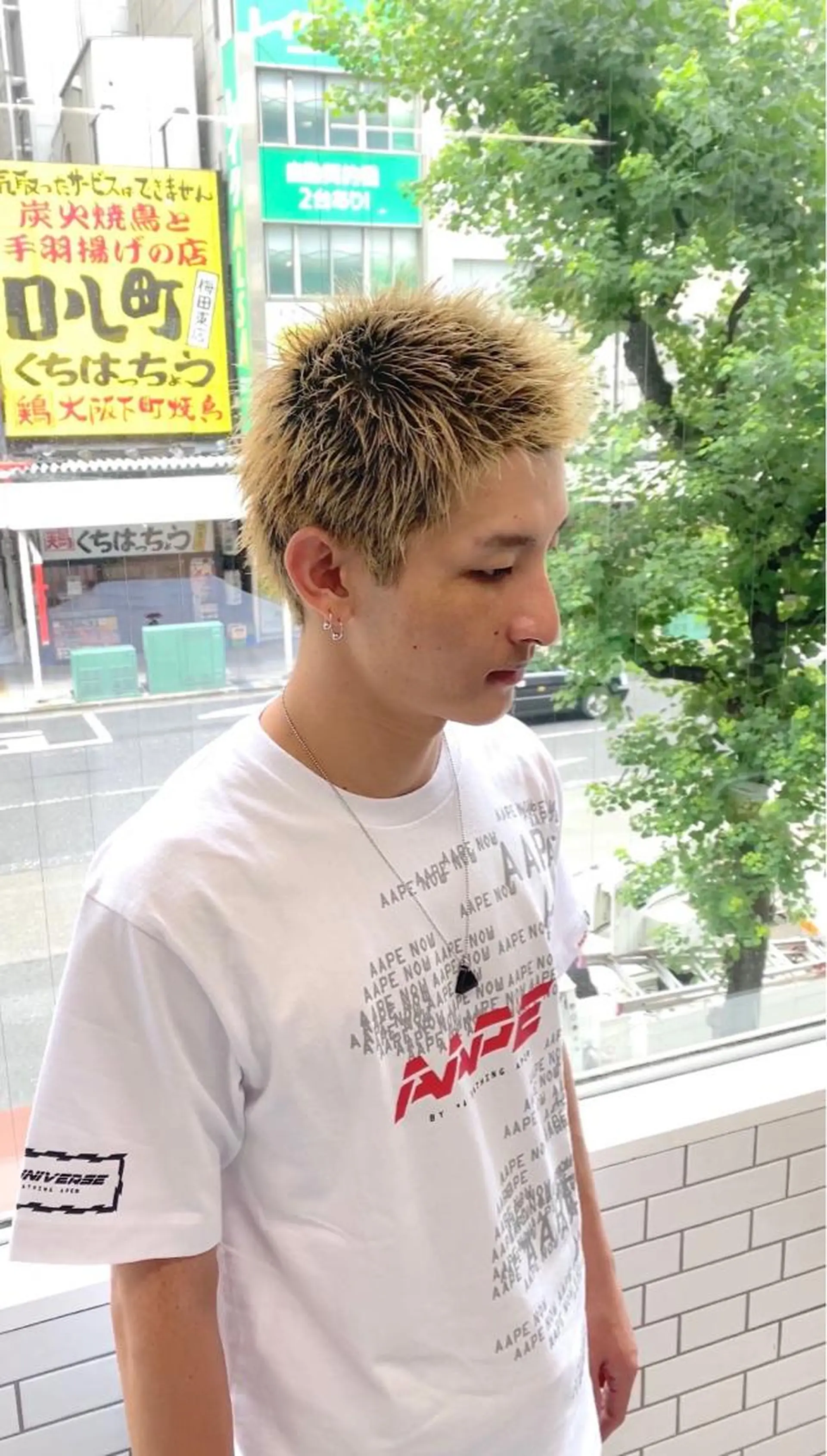 メンズ メンズブリーチ 梅田中崎町メンズ 美容師ユースケのヘアスタイル