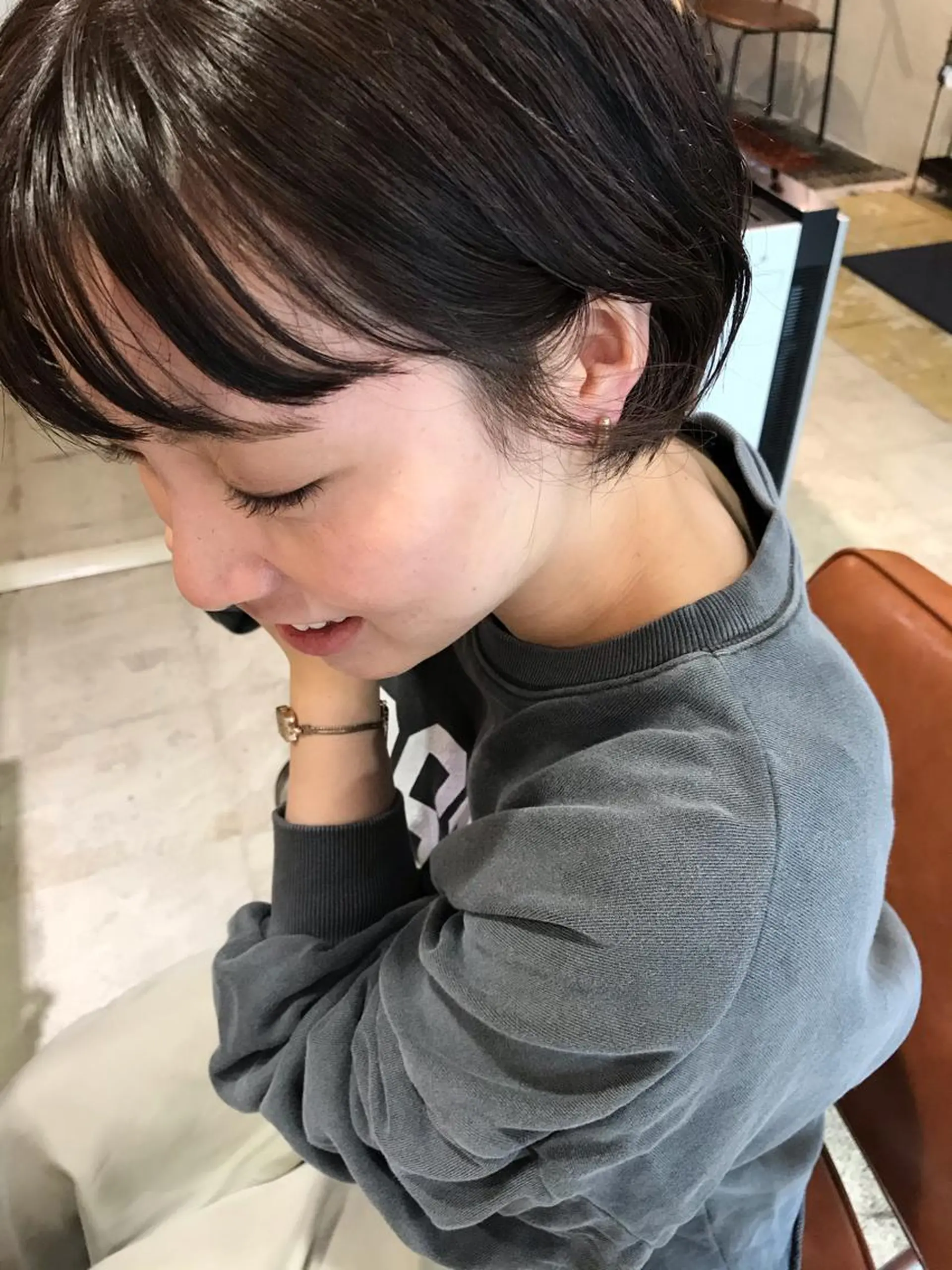 ショート カット ヘアカラー トリートメント さの あやねのヘアスタイル