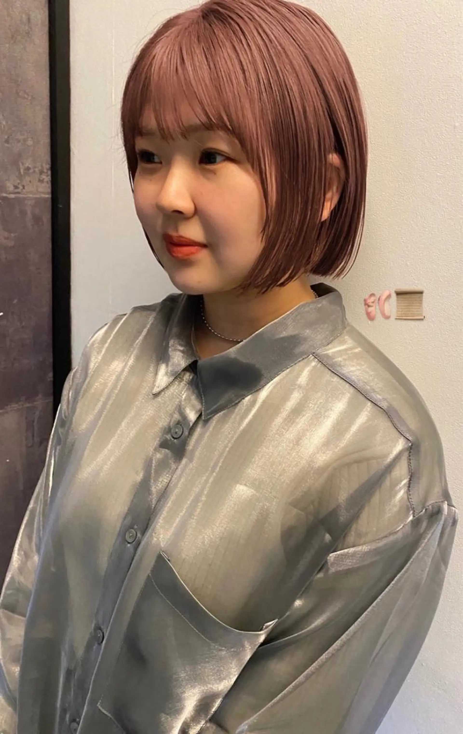 ショート カラー パーマ ヘアアレンジ メンズ キッズ ネイル マツエク・マツパ アイブロウ ベージュカラー ブラウンカラー ピンクカラー ピンクベージュ ピンクブラウン 広島/ボブ/レイヤー 🌿‬wakabaのヘアスタイル