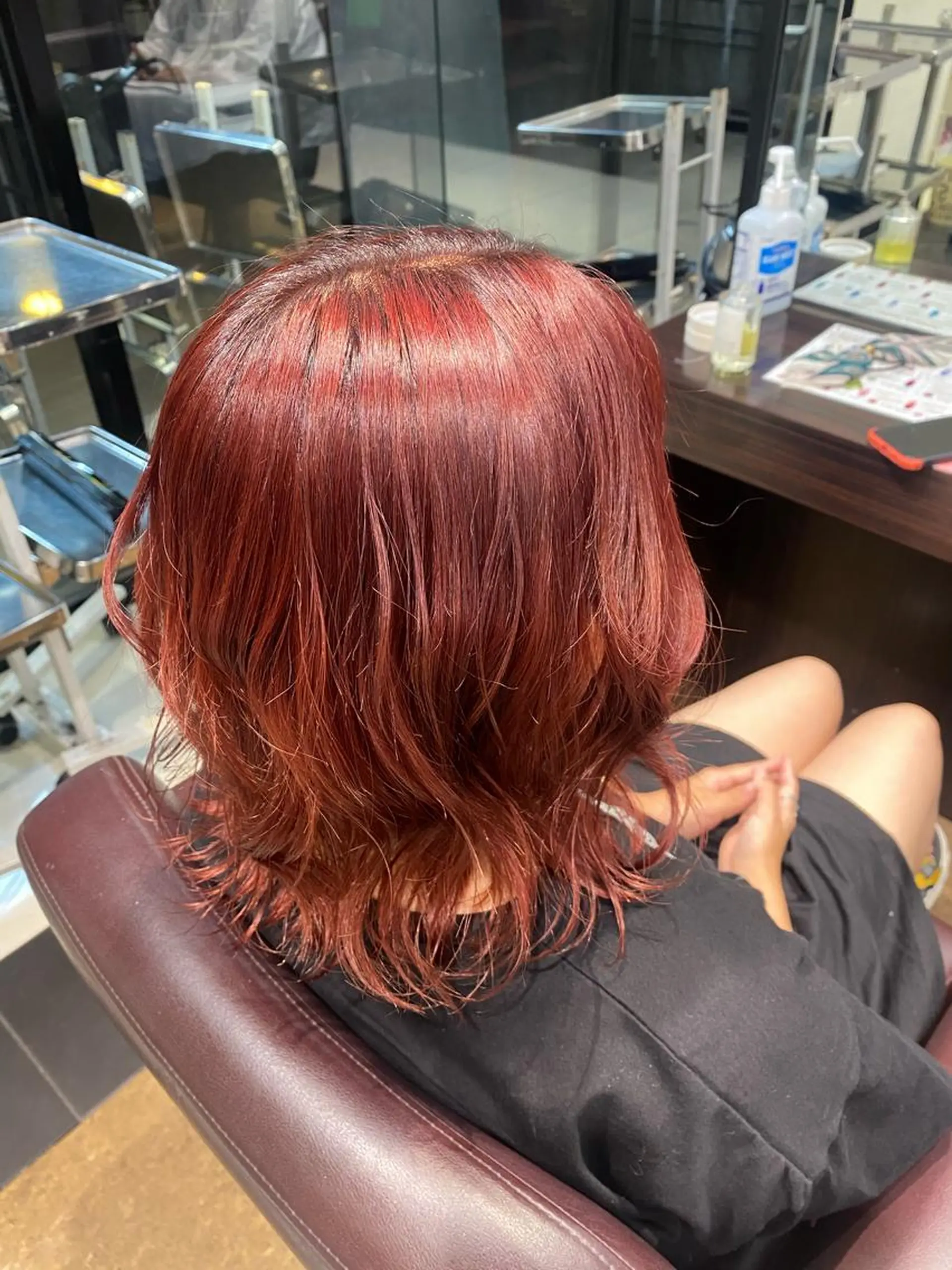 カラー レッドカラー ∴Sanae. ∴ トータルビューティーのマツエク・マツパデザイン