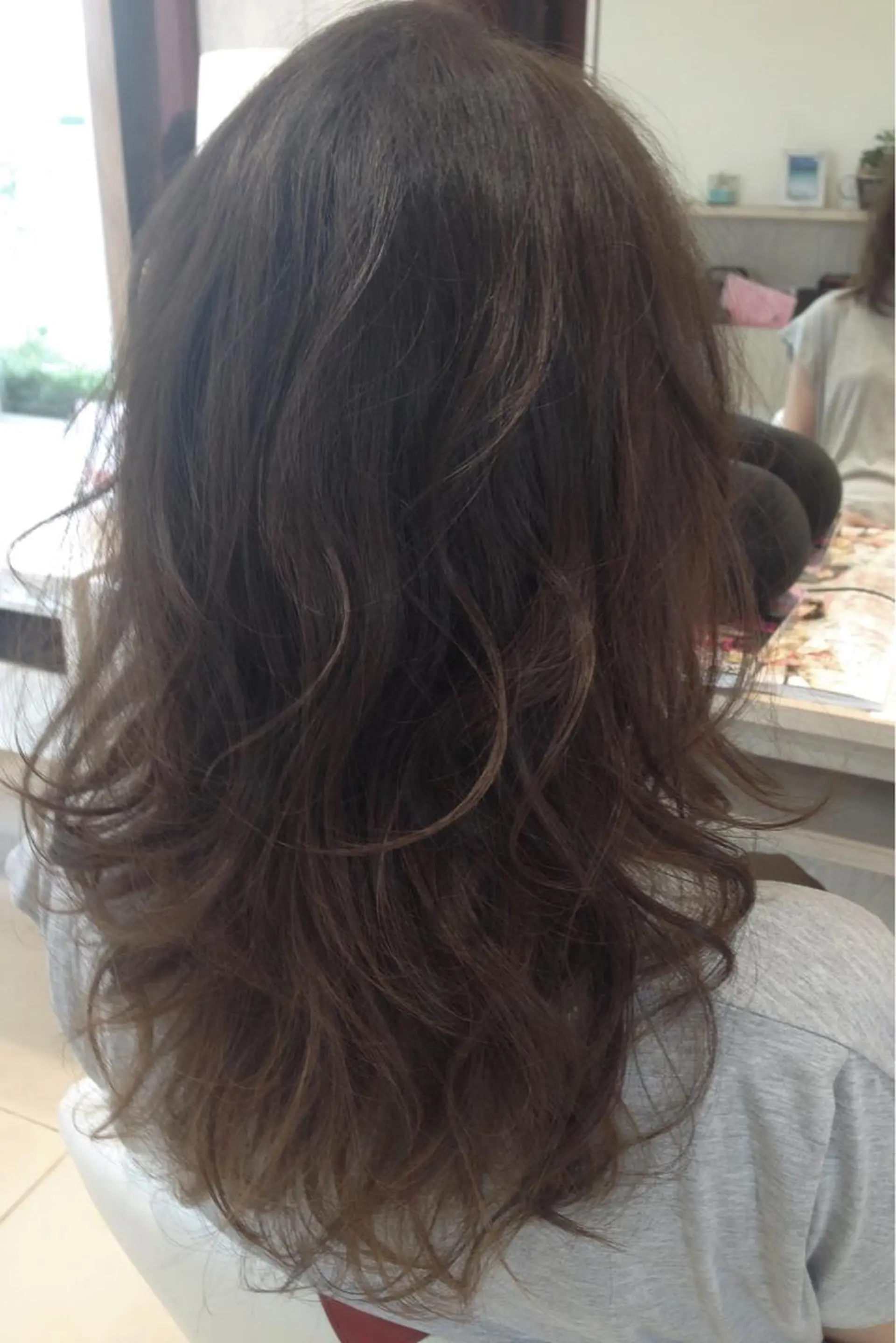 ロング パーマ アッシュ ブリーチ/ハイトーン SERINAのヘアスタイル