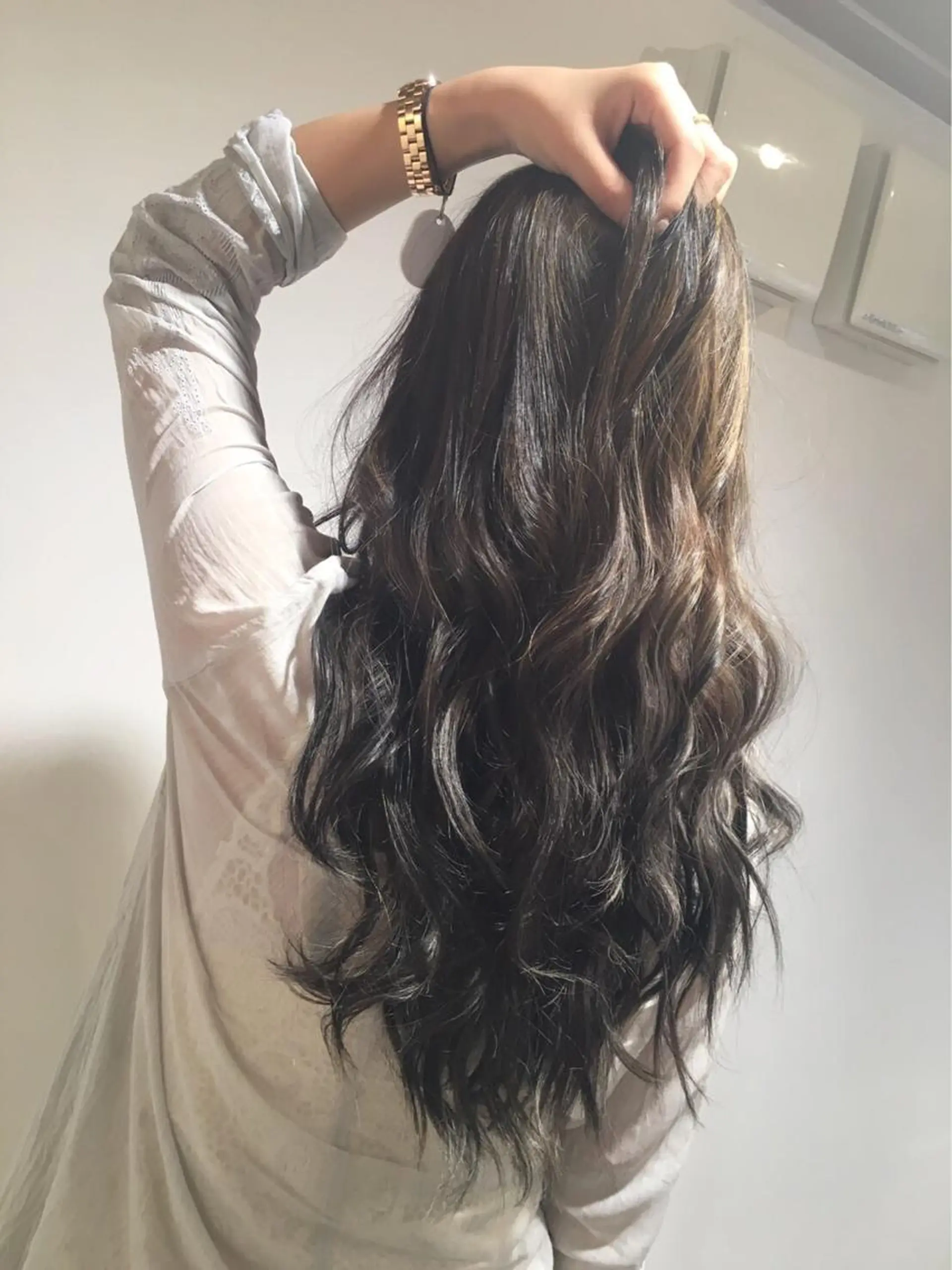 ミディアム セミロング ロング カラー ヘアアレンジ 韓国♡ハイライト ♡YURIのヘアスタイル