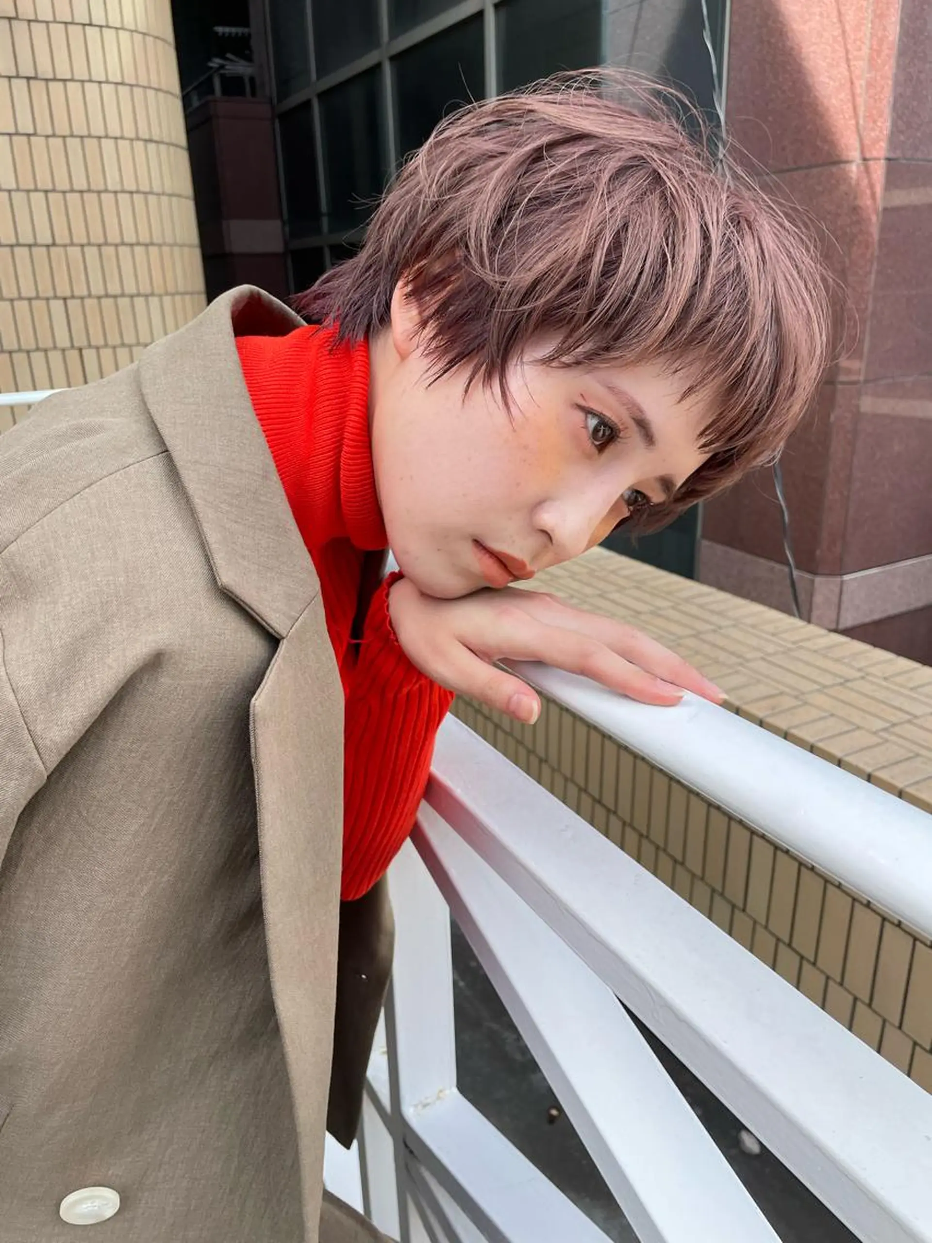 ショート カラー カット ヘアカラー トリートメント ショート/ボブ/ 心斎橋/宮脇美奈のヘアスタイル