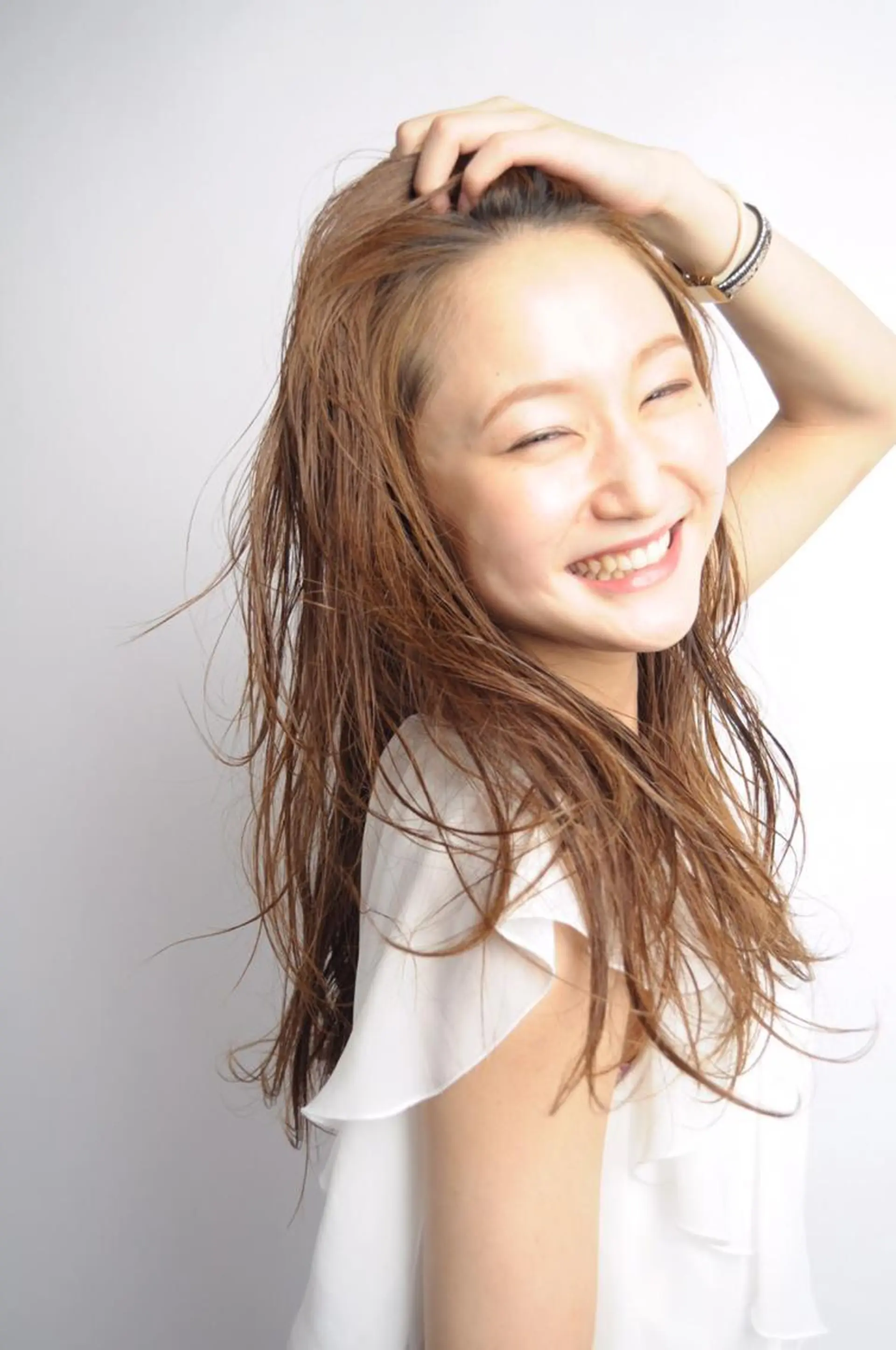 ロング カラー アンドウ ユウ/ レイヤーカット/韓国のヘアスタイル