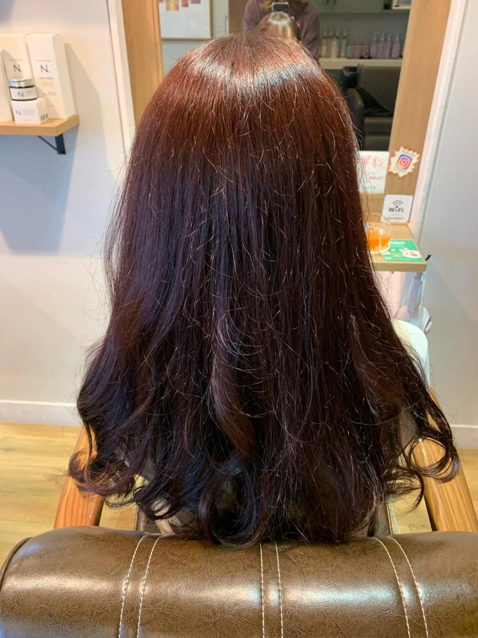 ロング カラー アッシュ ピンクカラー ピンクアッシュ ツキダテ ユイのヘアスタイル