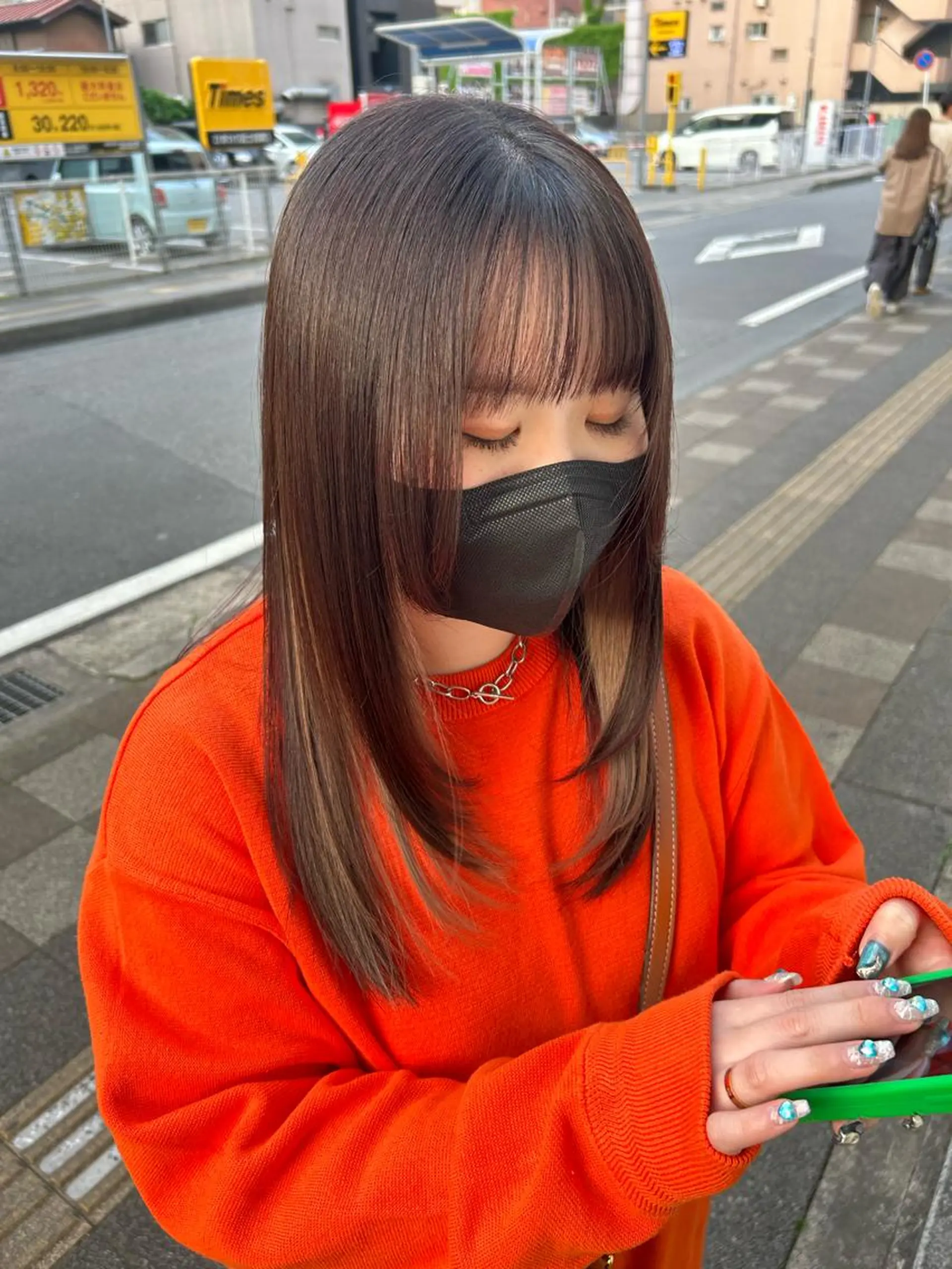 セミロング 米元 春奈のヘアスタイル