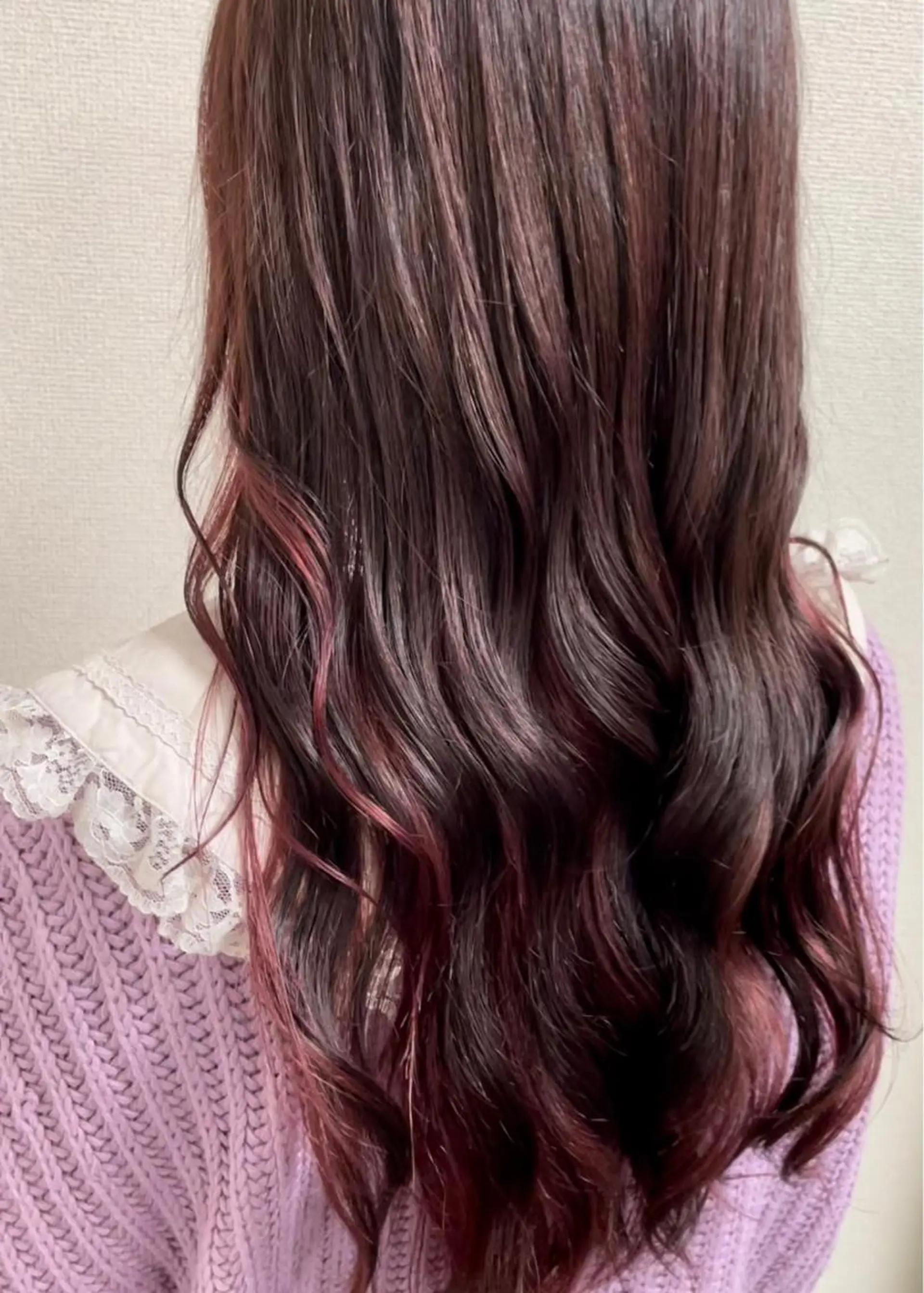 セミロング ピンクラベンダー 髪質改善お任せ ください♪ひとみのヘアスタイル