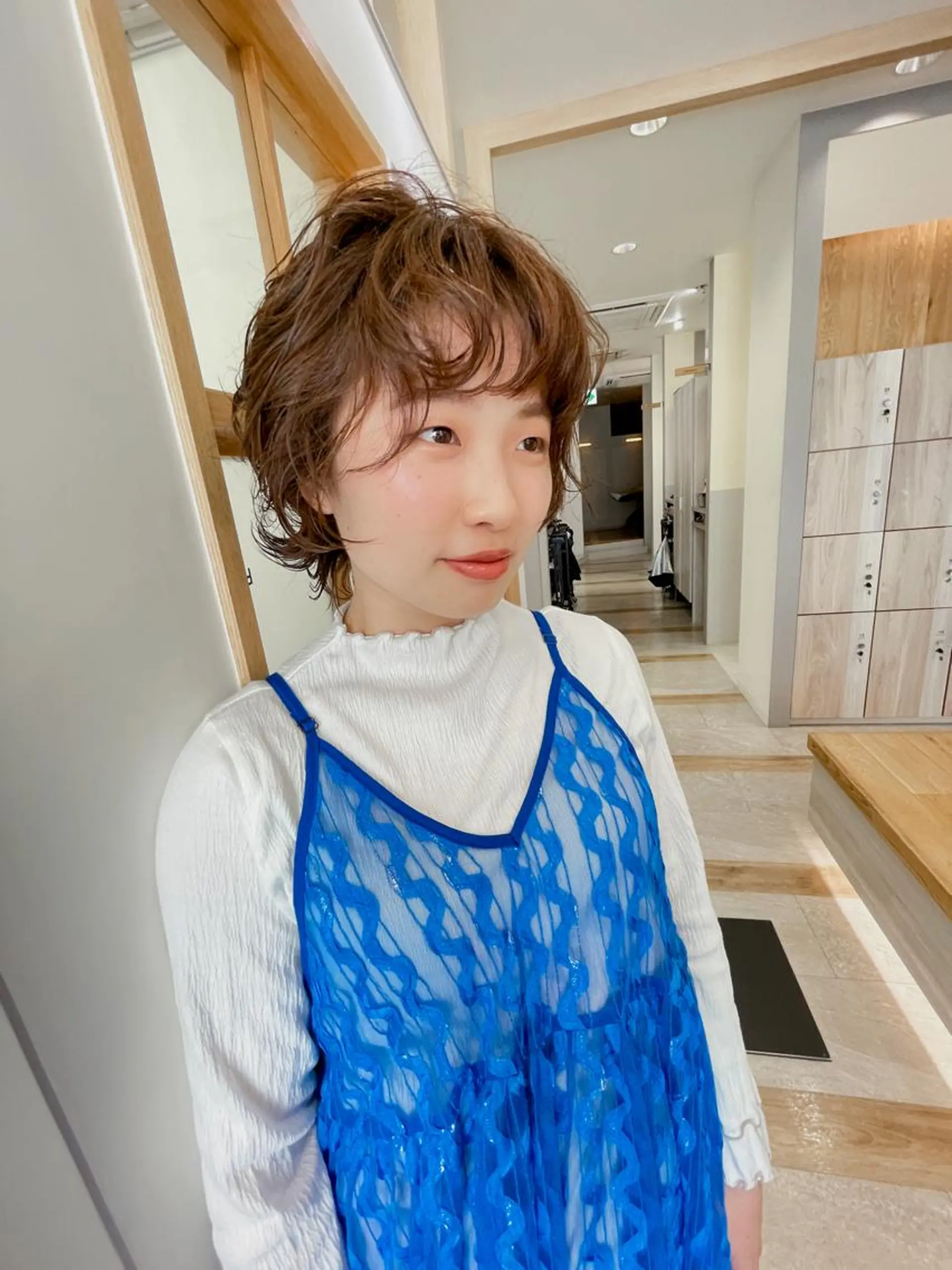 ショート パーマ 緒方リエ 時短ショート・ボブのヘアスタイル