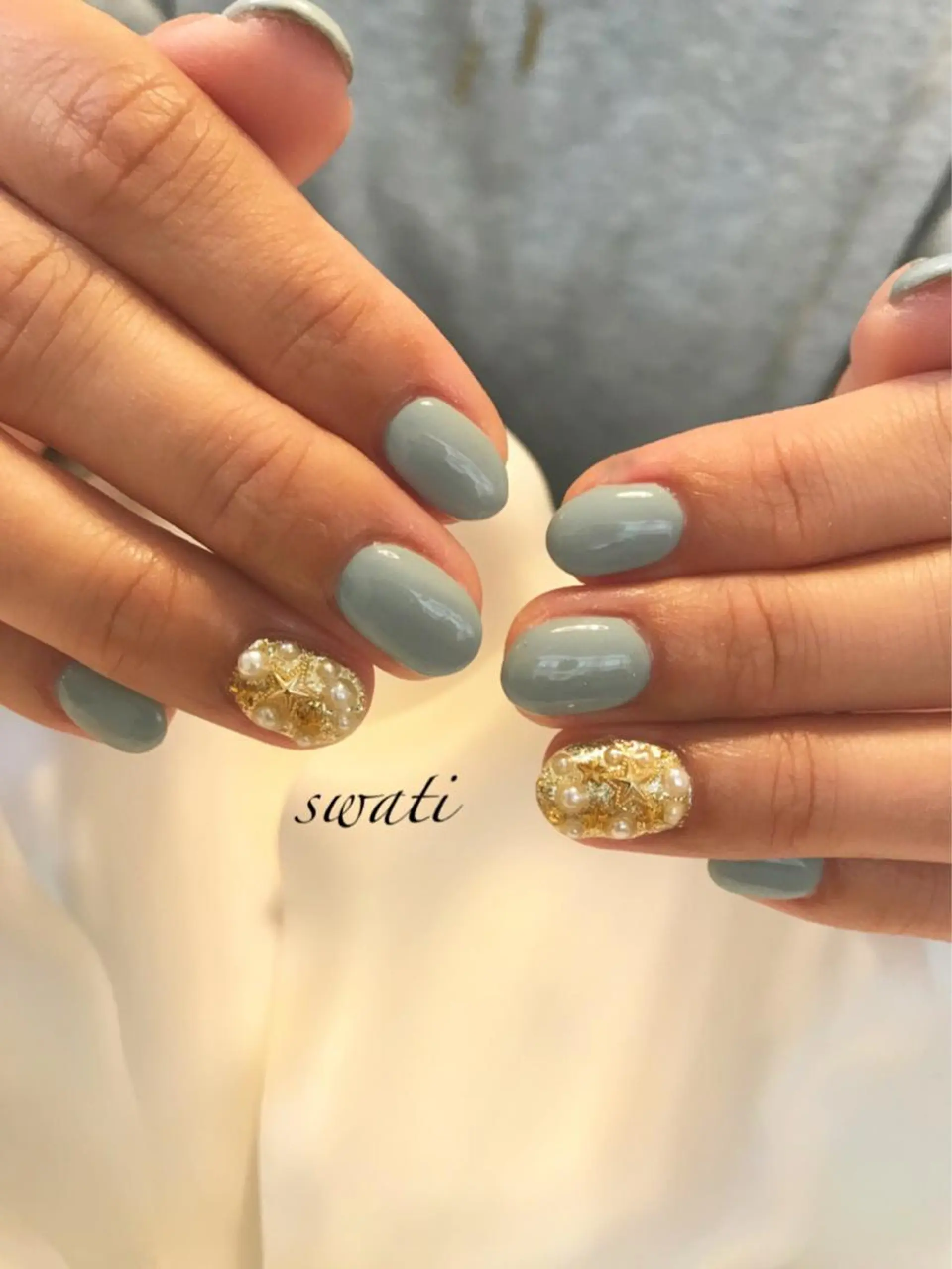 ネイル アートネイル オフィスネイル シンプルネイル 冬ネイル yuko (ネイリスト)のネイルデザイン