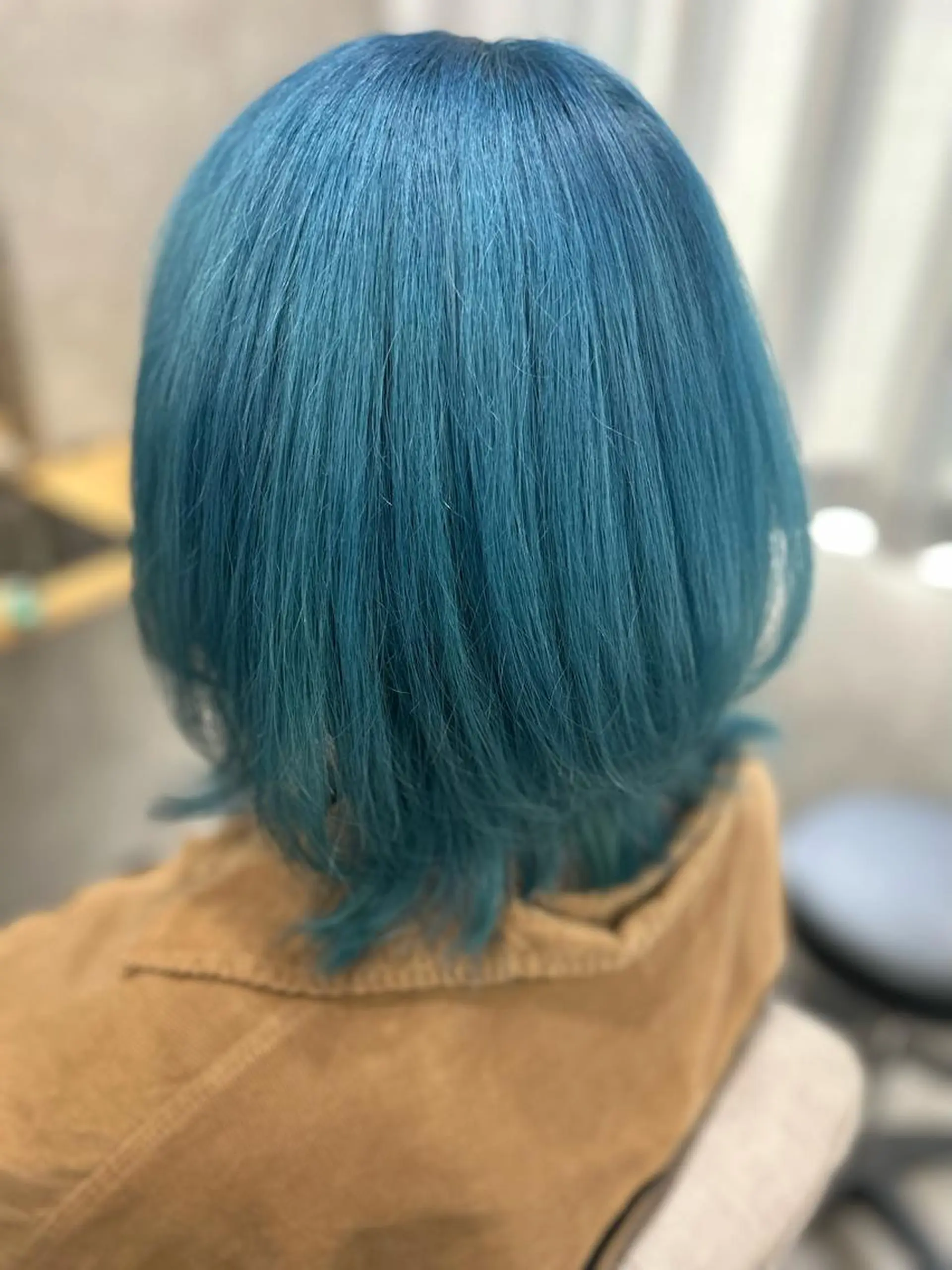 ミディアム カラー アクアカラー ブルーカラー ヘアカラー トリートメント ミルクティー職人× HIROSEのヘアスタイル