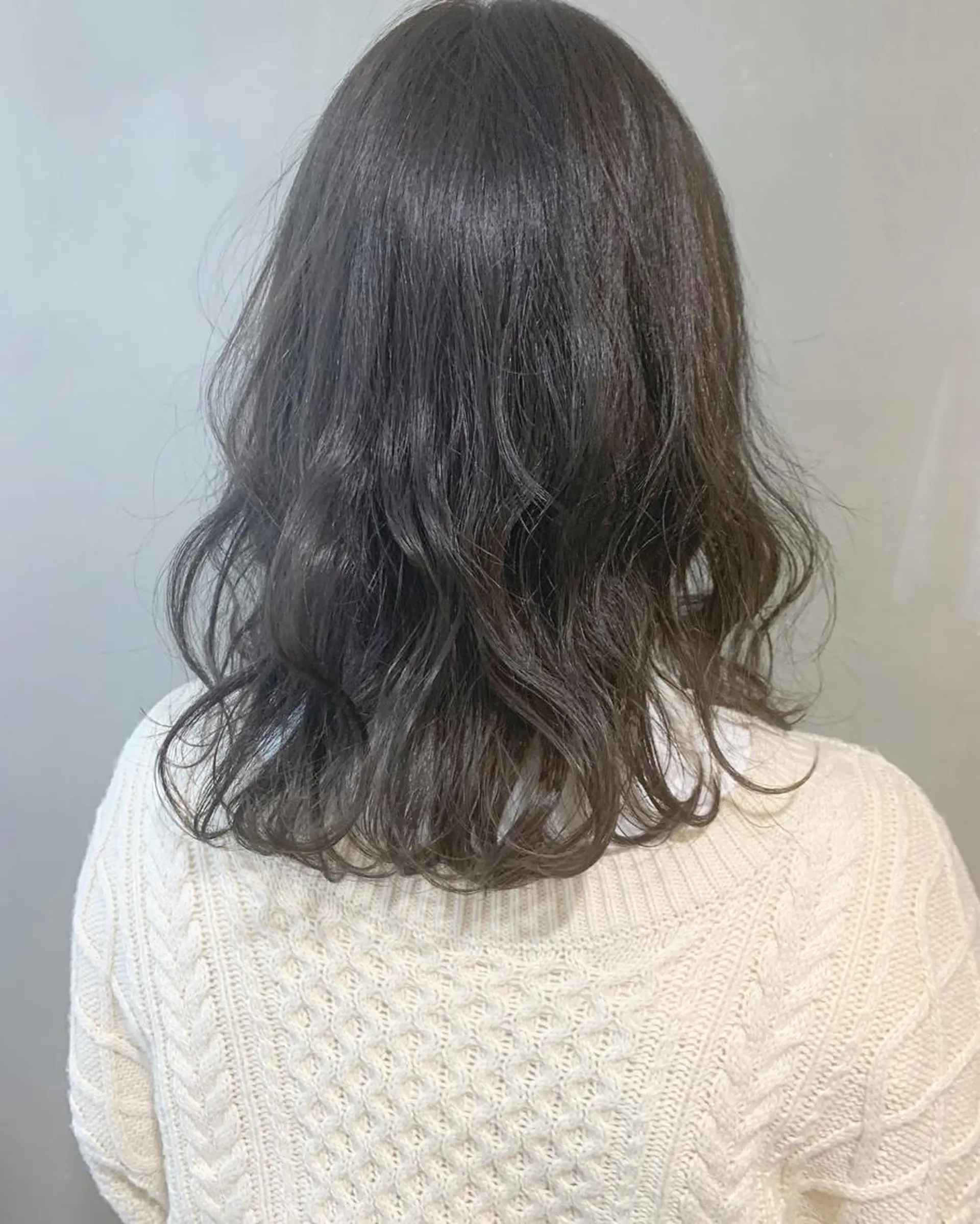 セミロング カラー パーマ ヘアアレンジ メンズ キッズ マツエク・マツパ アディクシーカラー アッシュ アッシュグレー アッシュグレージュ グレージュ ウルフレイヤーカット /チヒロのヘアスタイル