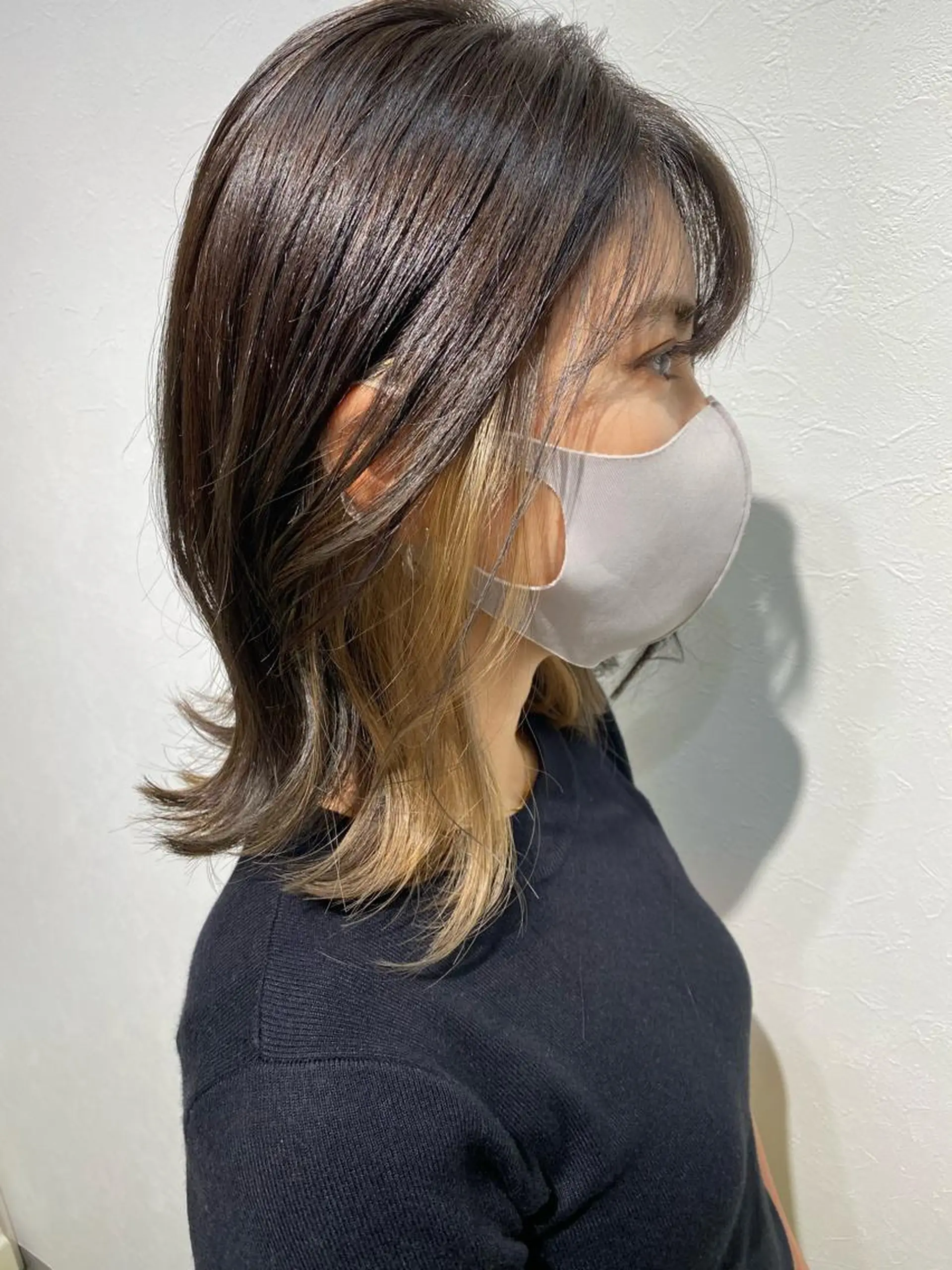 ミディアム カラー 坂井田 浩樹のヘアスタイル
