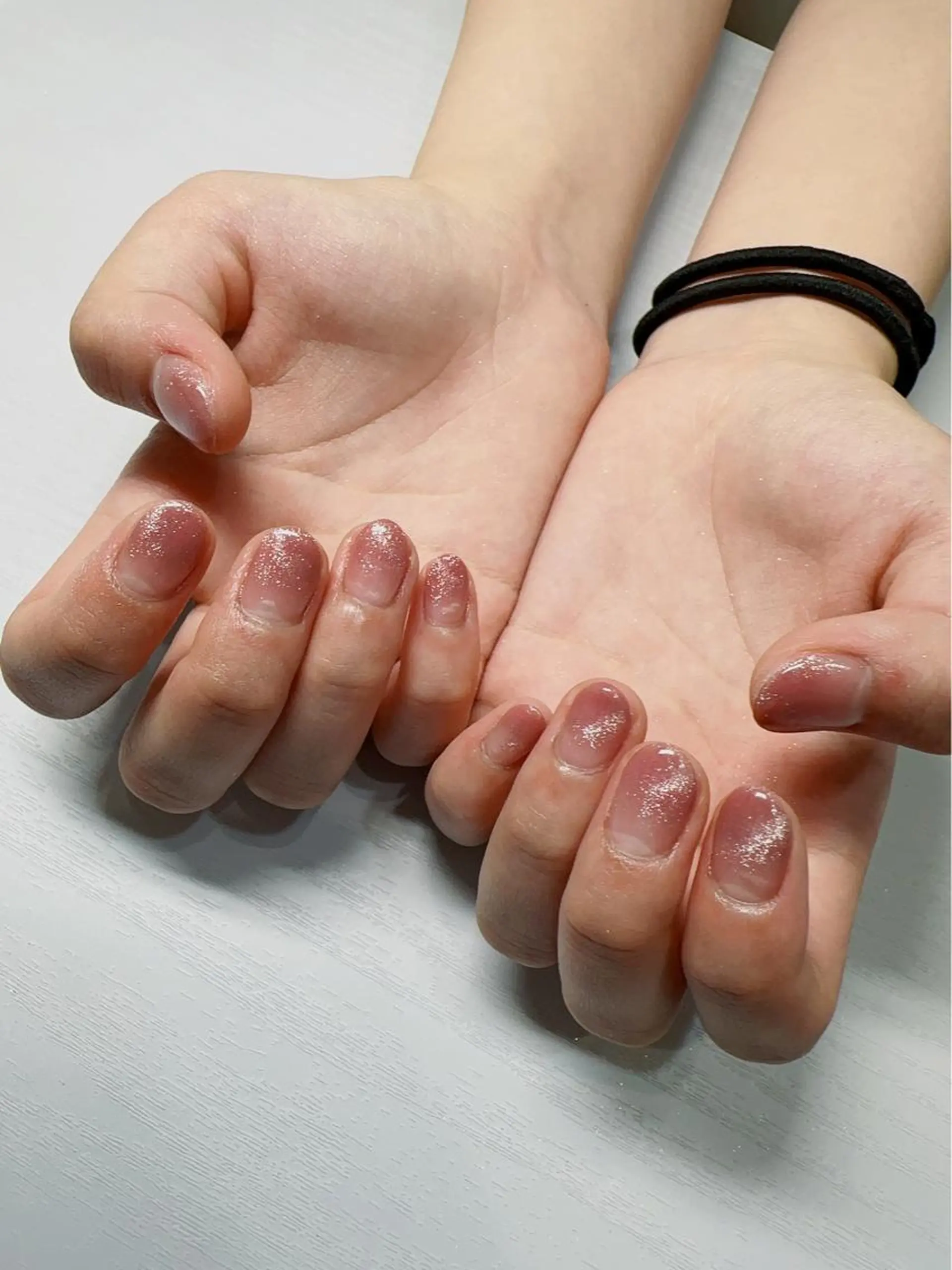 ネイル ジェルネイル グラデーション マグネットネイル nyasu nailのネイルデザイン