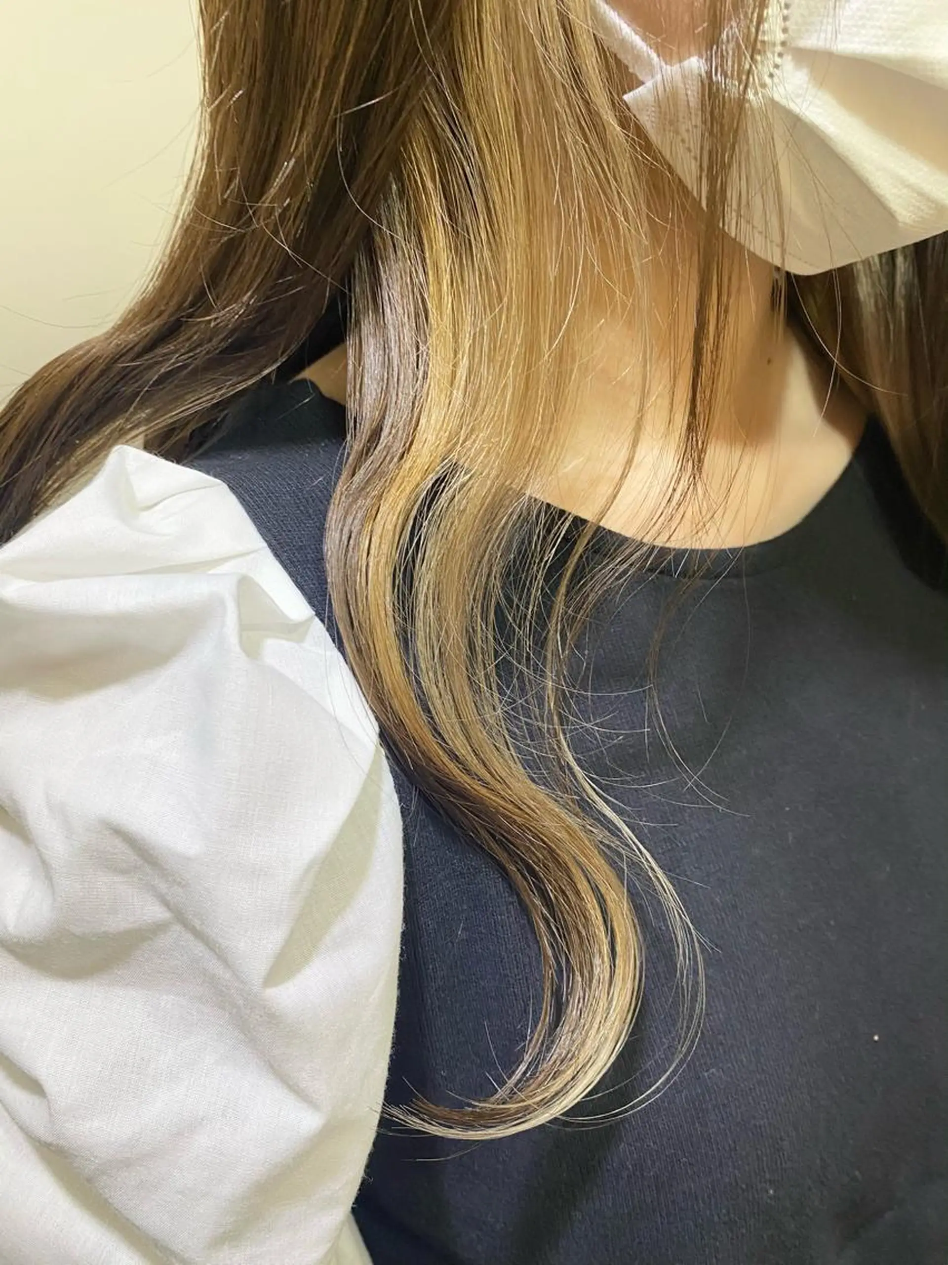 ロング ヘアカラー ブリーチ毛対応酸性 ストレート🌈サキのヘアスタイル