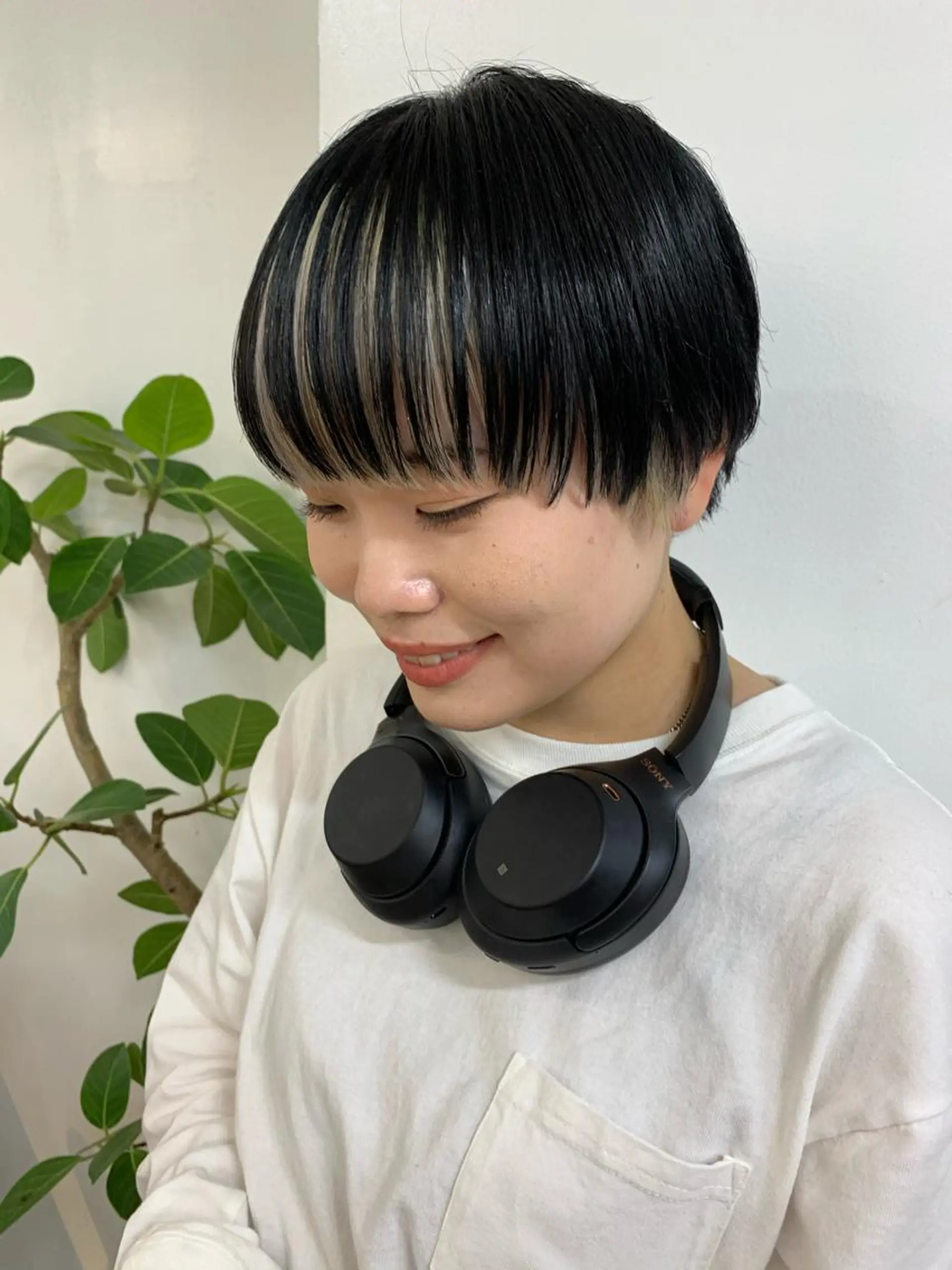 ショート カラー ミストバング  フェイスフレーミング ヘアカラー fit /HONOKAのヘアスタイル