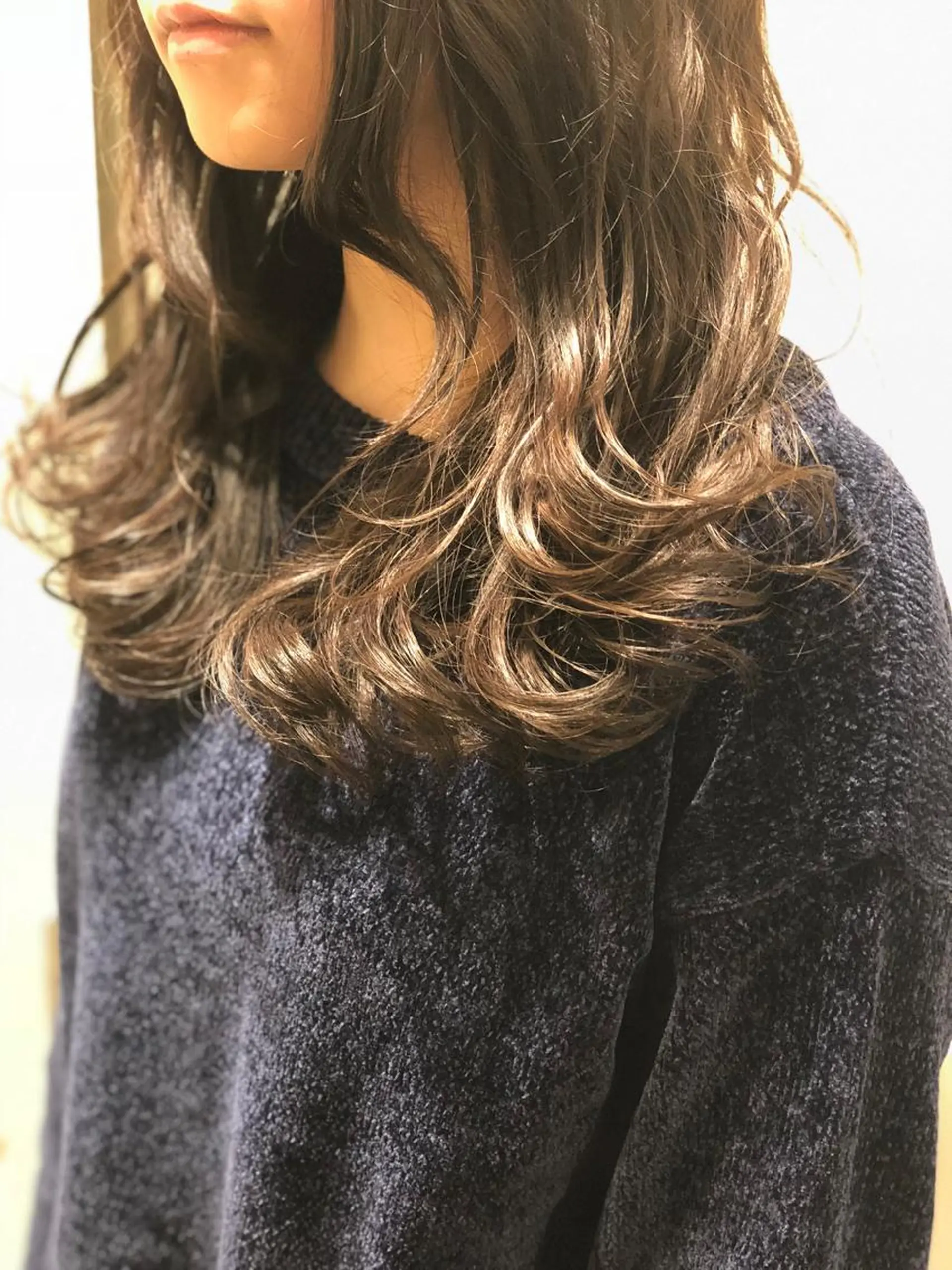 セミロング 外国人風カラー ⭐️店長　藤野 正博⭐️のヘアスタイル