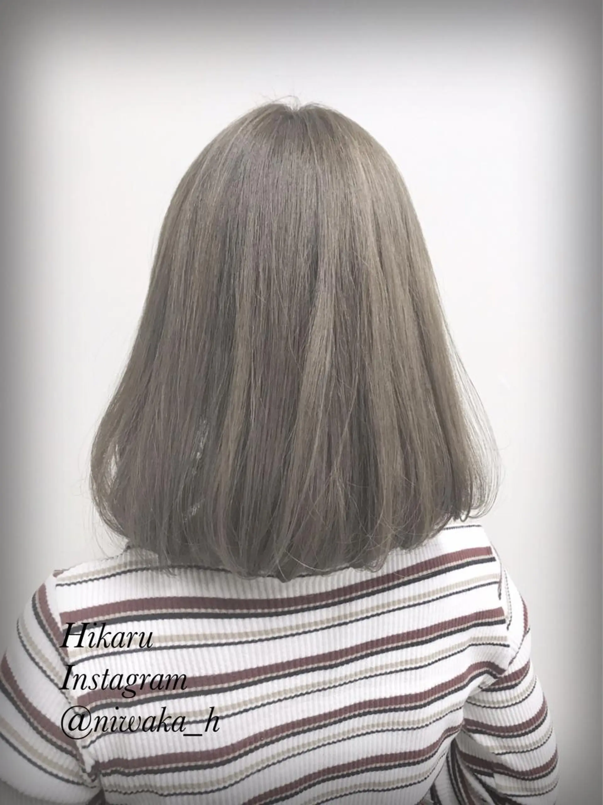 ミディアム カラー エリアNo.1カラー ⭐️hikaru⭐️のヘアスタイル