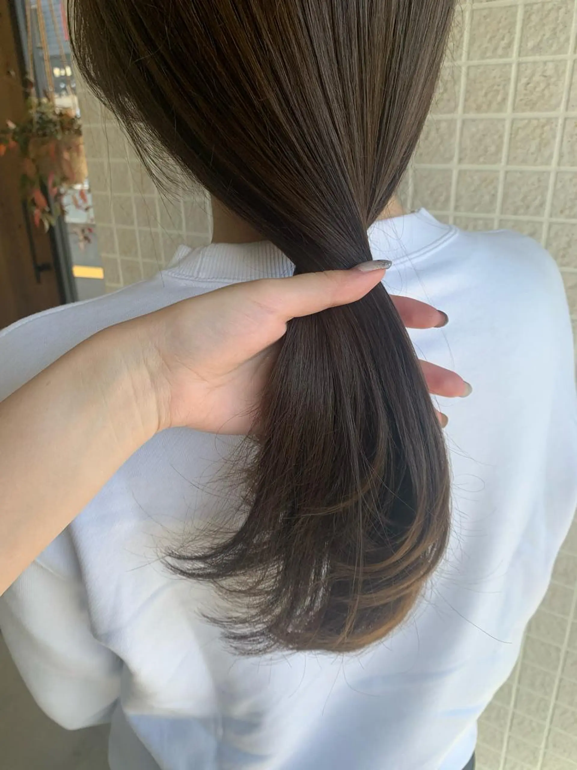 ロング カット ヘアカラー FERIA 池田 比嘉あゆ美のヘアスタイル