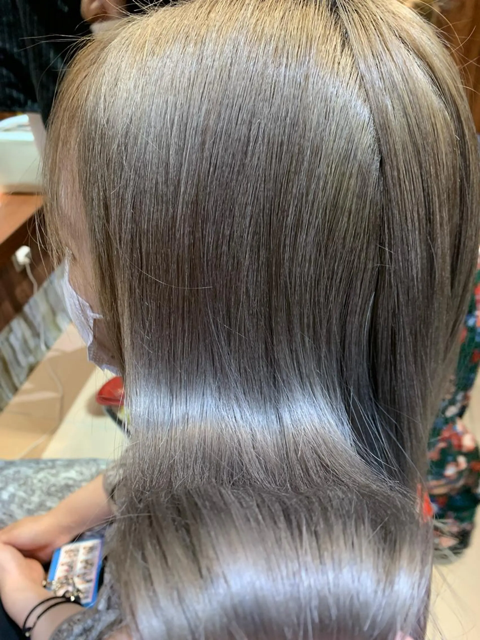 ロング 髪質改善ストレート、 カラー清野雄大のヘアスタイル