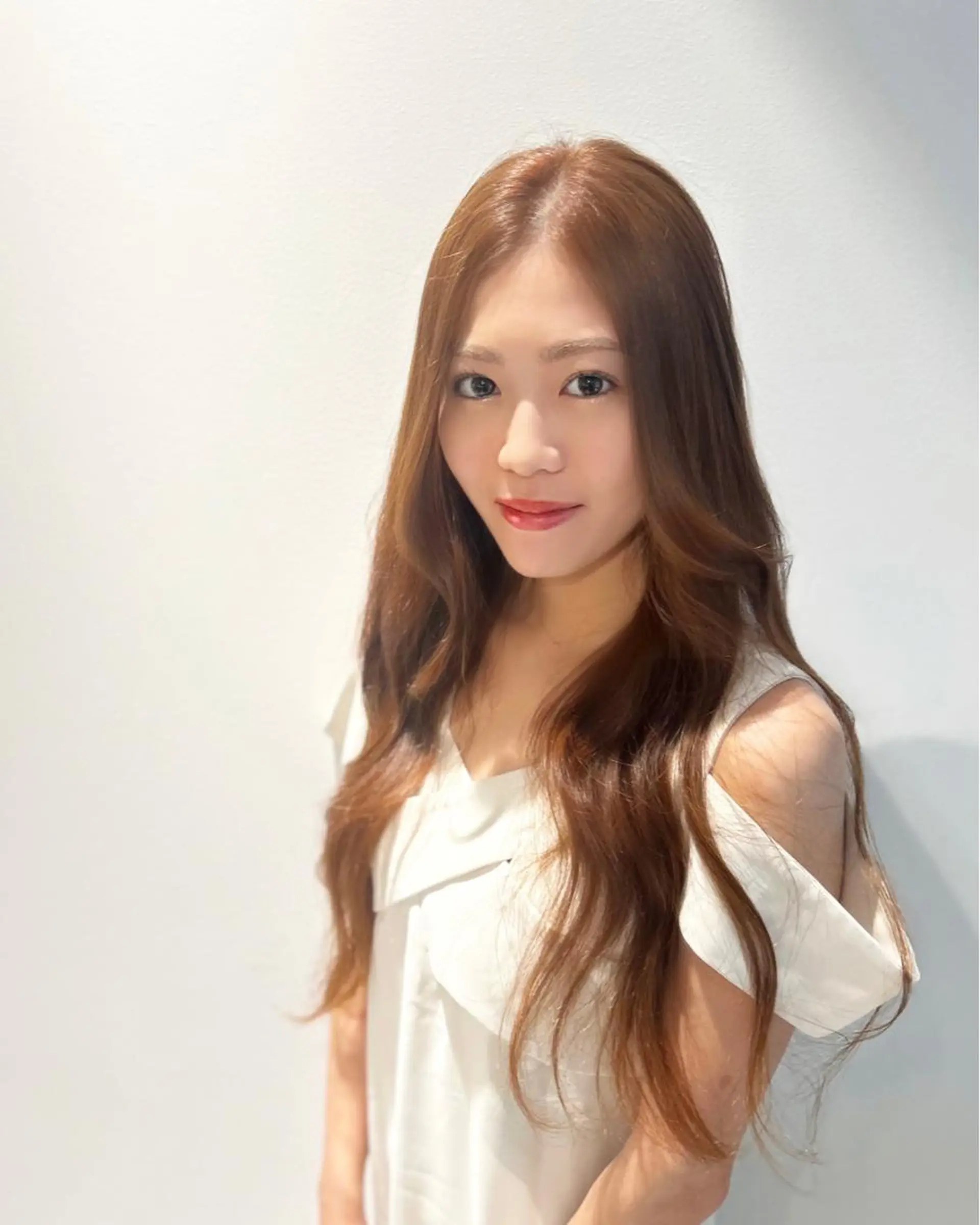 ロング カラー ヘアカラー トリートメント &chaLme   心斎橋所属・emi/髪質改善/ 韓国風/艶カラーのヘアスタイル