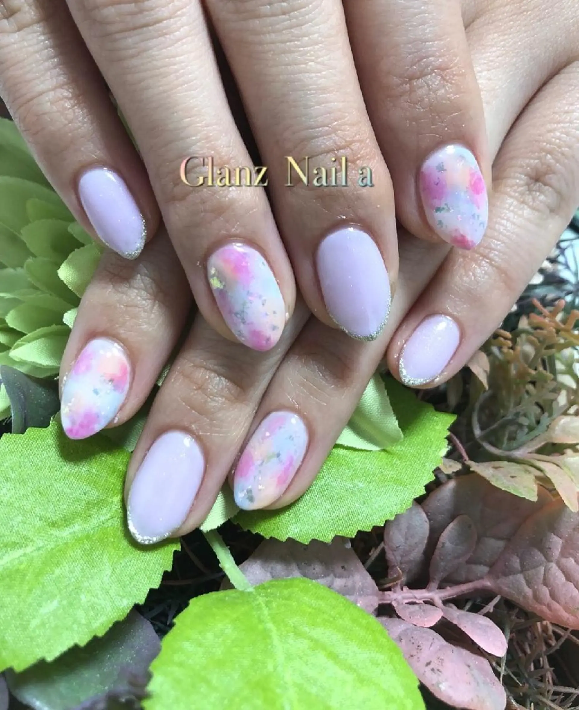 ネイル 春ネイル Glanz  Nail aのネイルデザイン