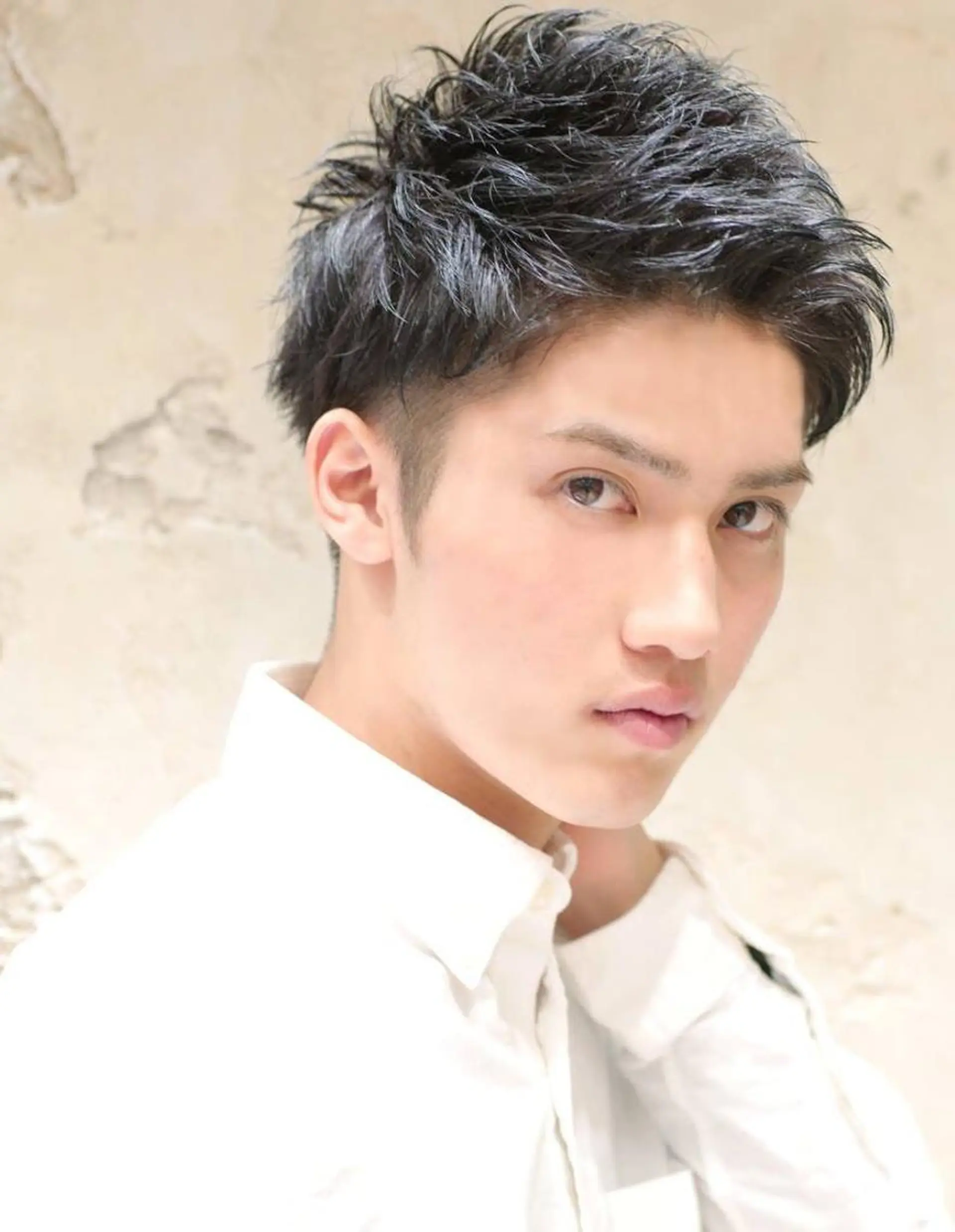 ショート カラー パーマ メンズ メンズパーマ Soleria /ソレリア所属・Soleria 田中慎一のヘアスタイル